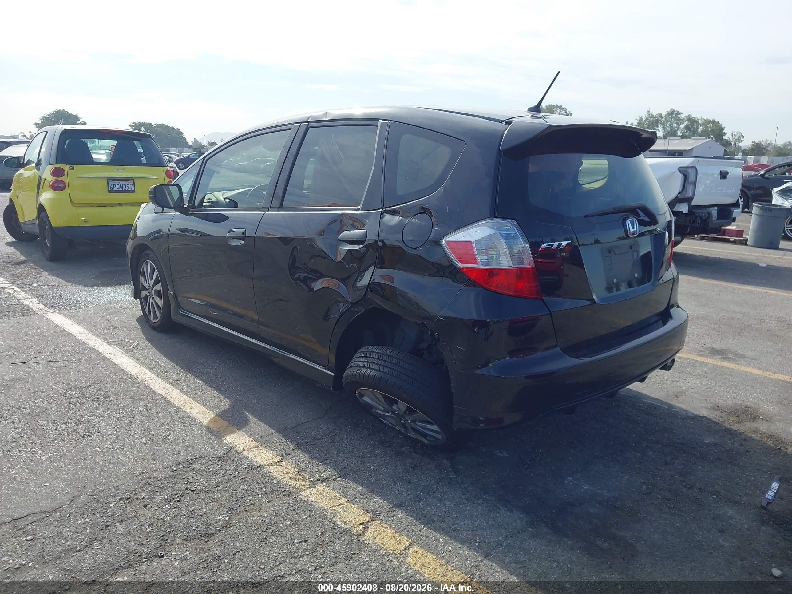 2013 Honda Fit Sport Black vin: JHMGE8H57DC016536
