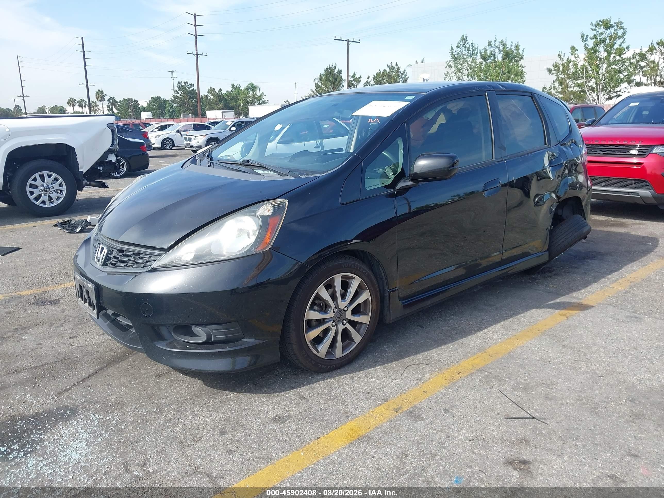 2013 Honda Fit Sport Black vin: JHMGE8H57DC016536