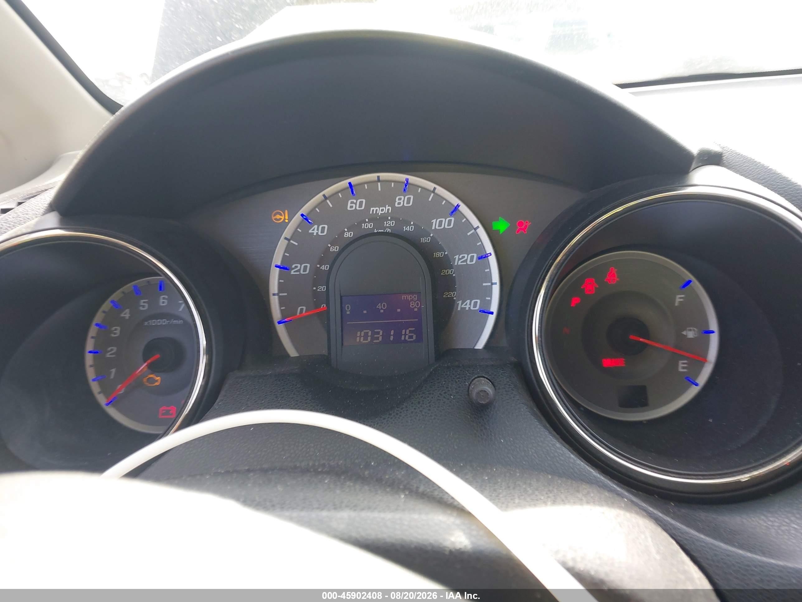 2013 Honda Fit Sport Black vin: JHMGE8H57DC016536