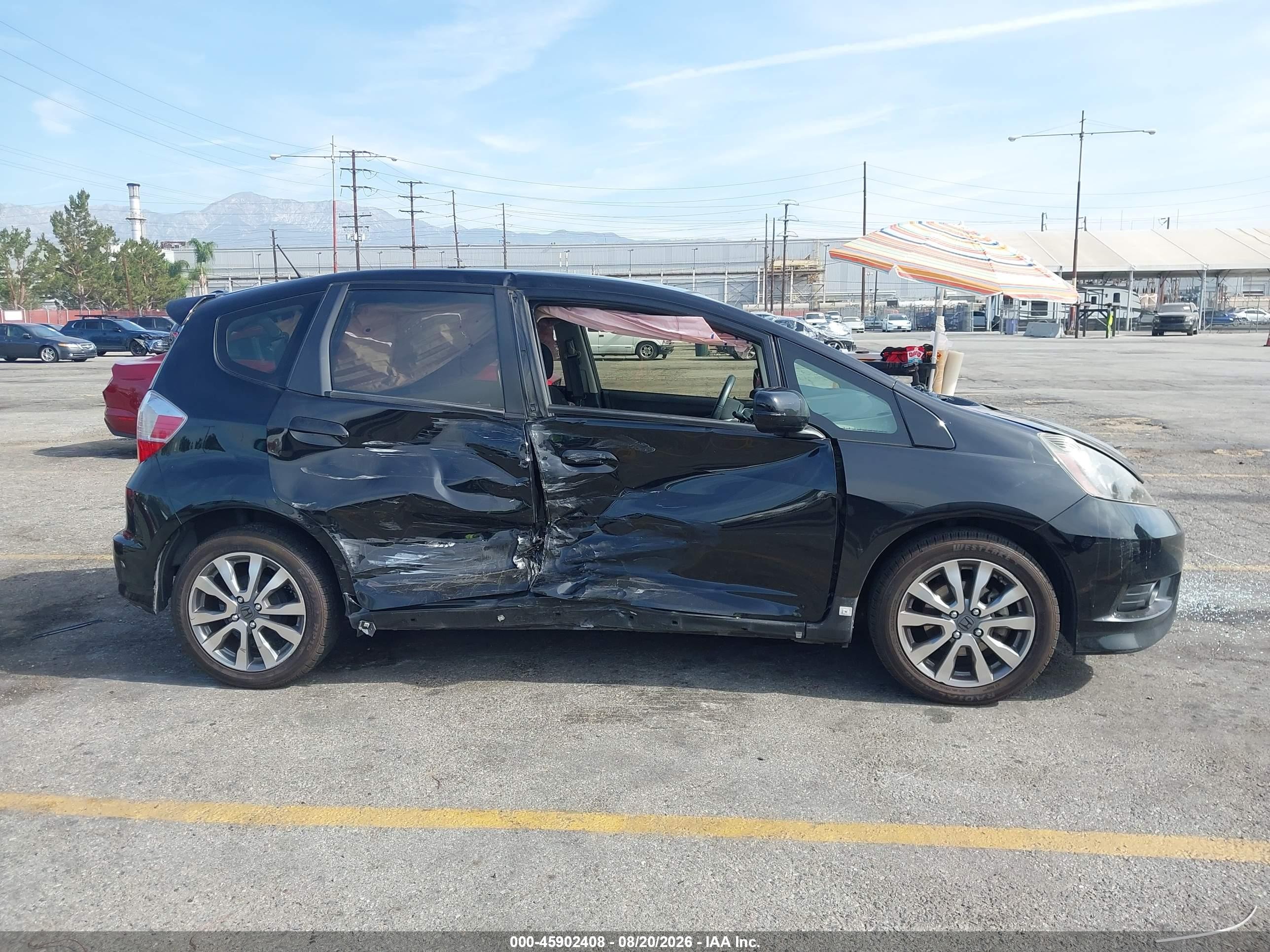 2013 Honda Fit Sport Black vin: JHMGE8H57DC016536