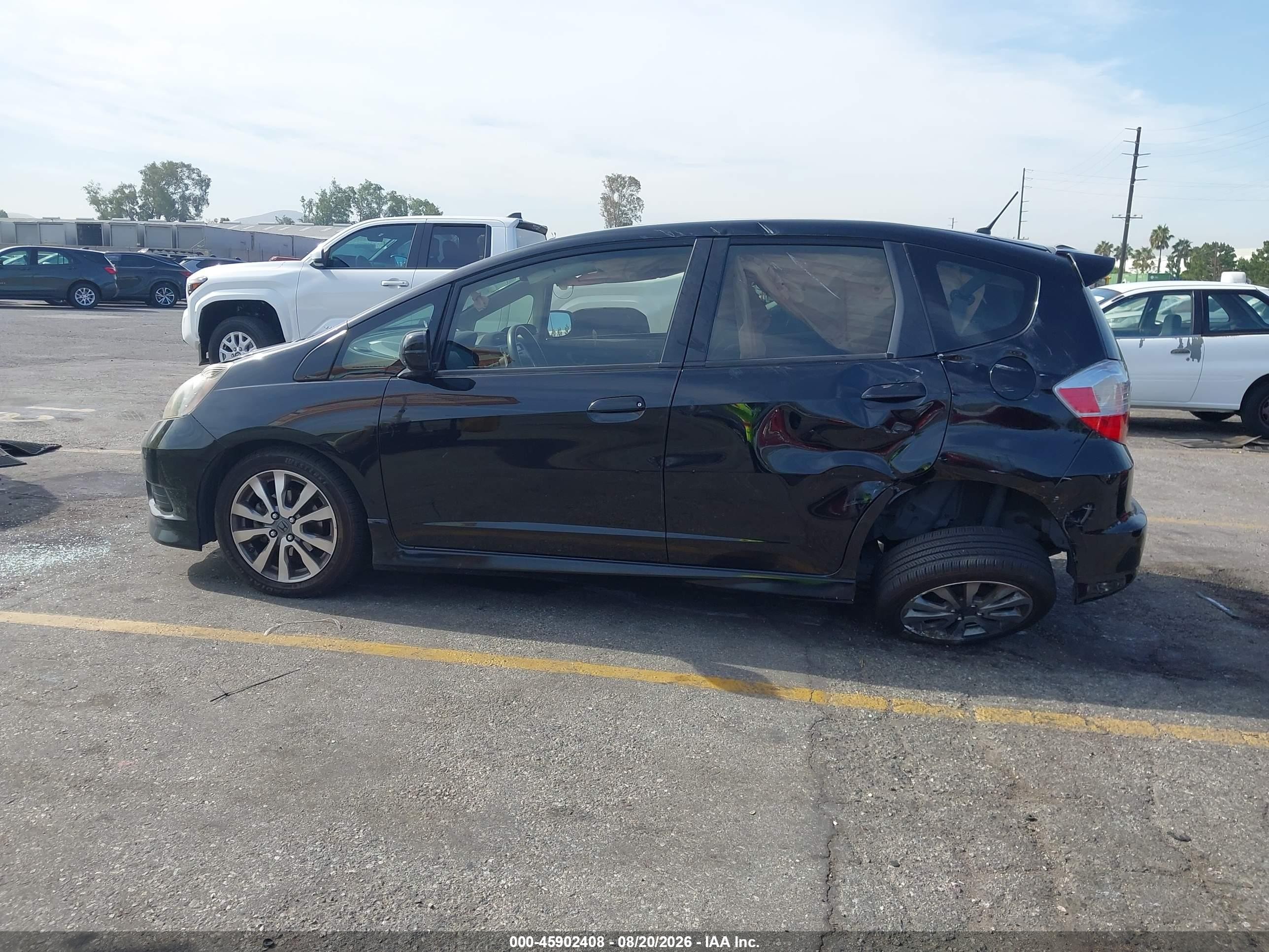 2013 Honda Fit Sport Black vin: JHMGE8H57DC016536