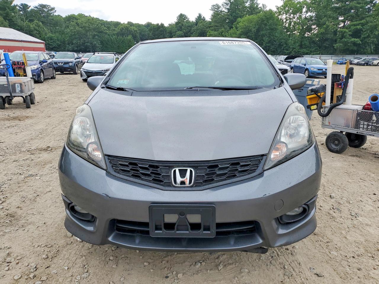 2013 Honda Fit Sport Gray vin: JHMGE8H57DC041324