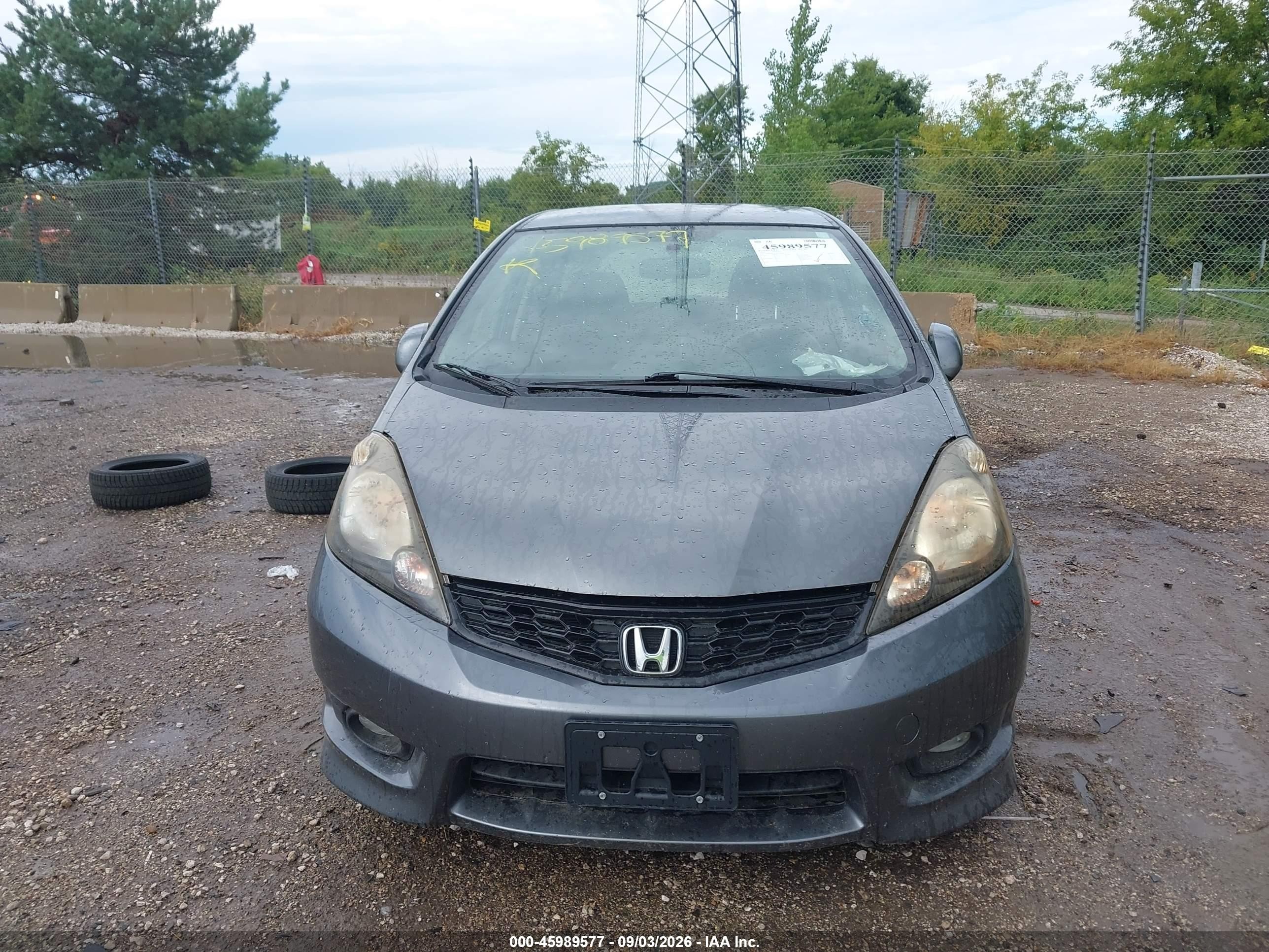2013 Honda Fit Sport Gray vin: JHMGE8H57DC041999