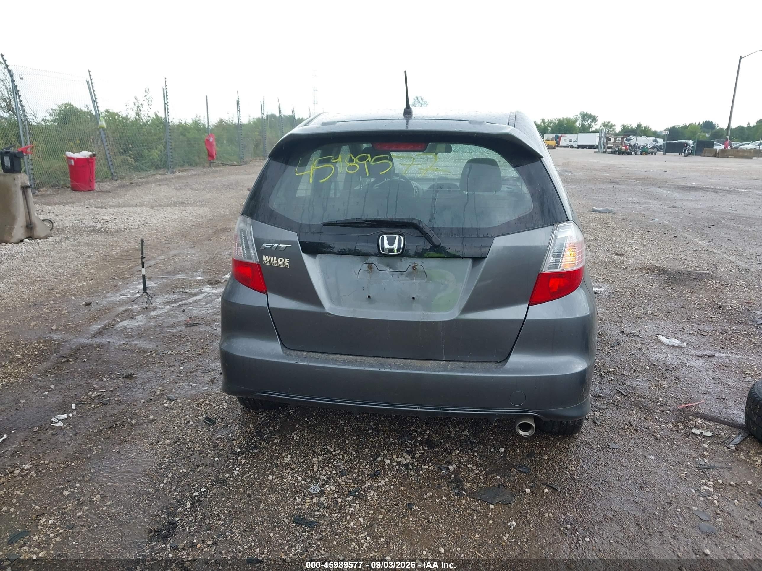 2013 Honda Fit Sport Gray vin: JHMGE8H57DC041999