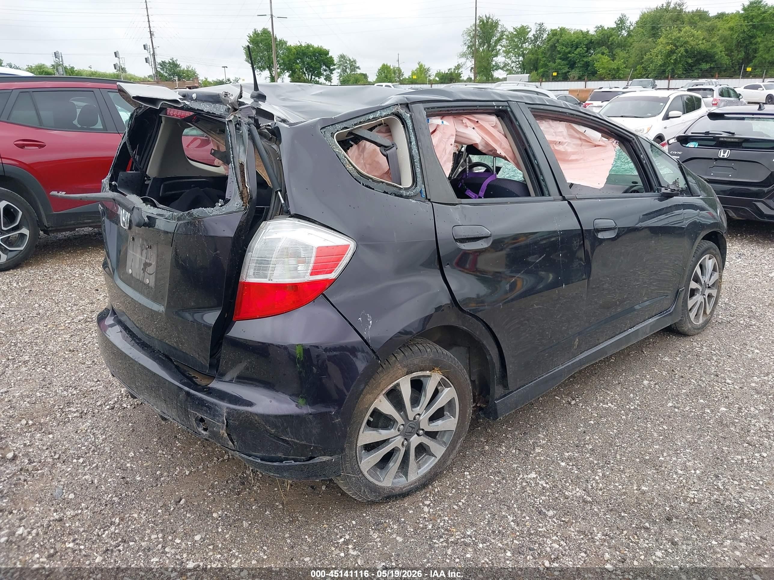 2013 Honda Fit Sport Purple vin: JHMGE8H57DC061010