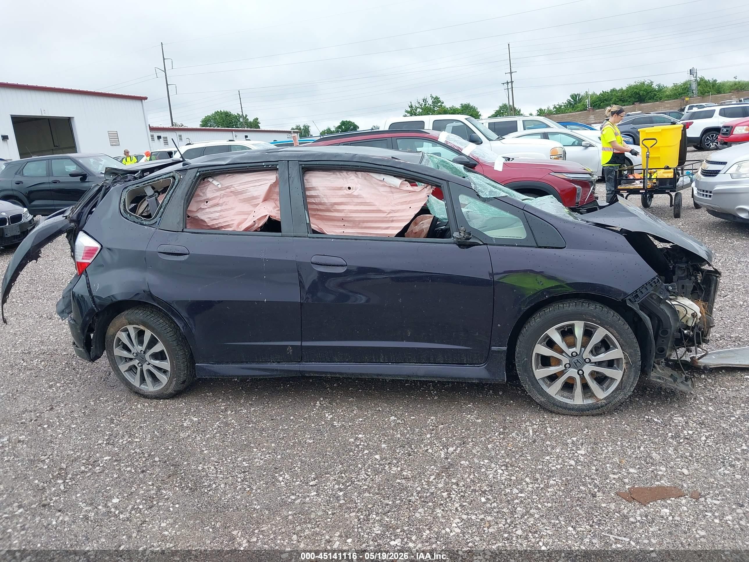 2013 Honda Fit Sport Purple vin: JHMGE8H57DC061010