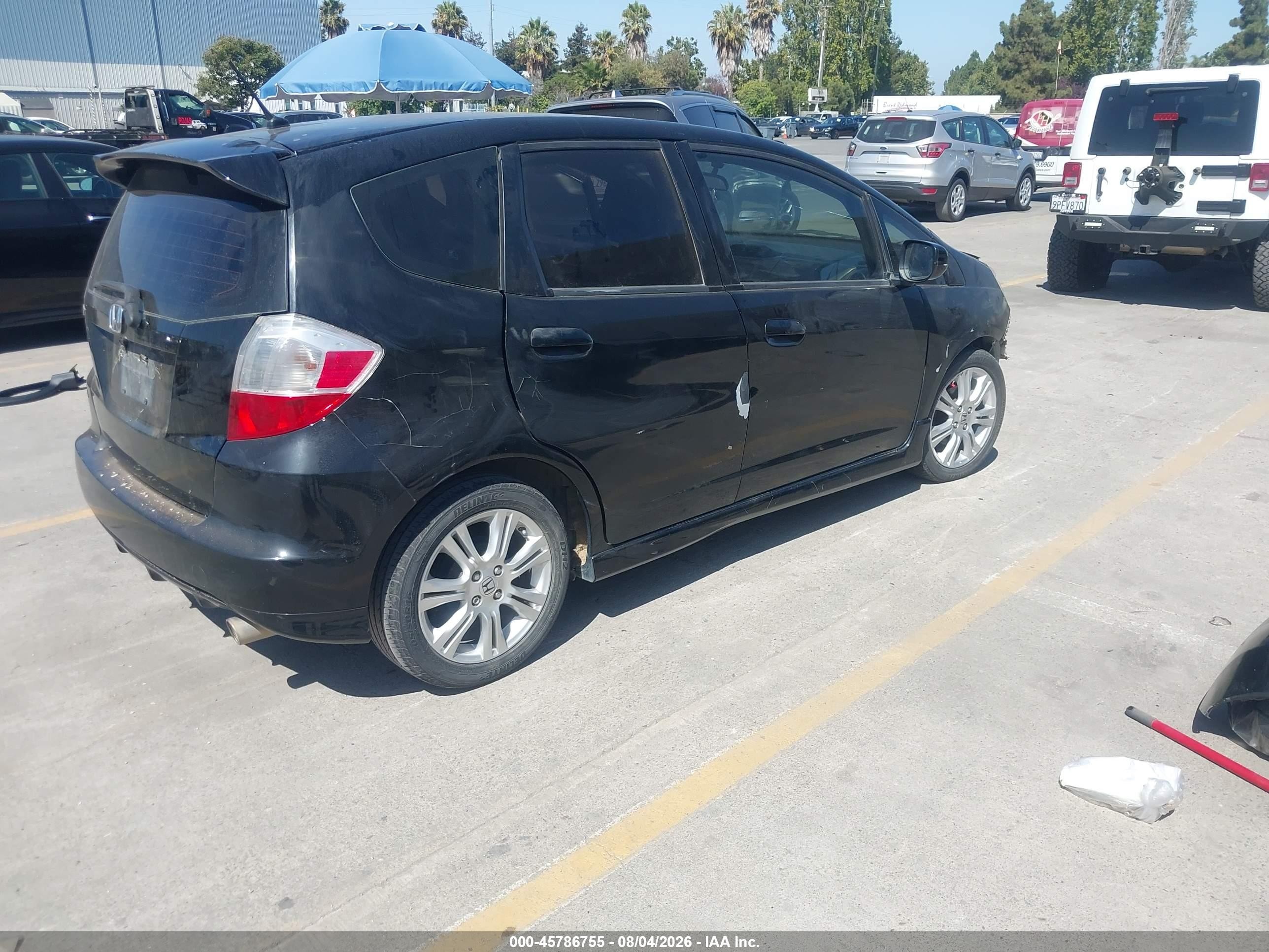 2011 Honda Fit Sport Black vin: JHMGE8H58BC003534