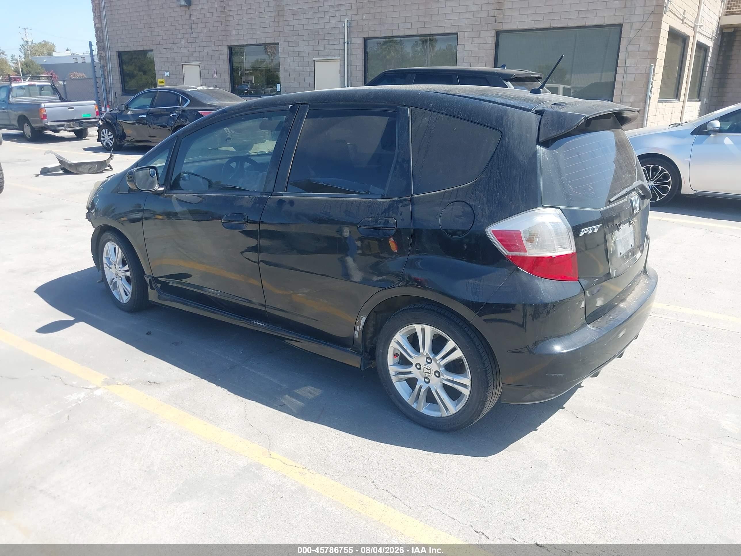 2011 Honda Fit Sport Black vin: JHMGE8H58BC003534