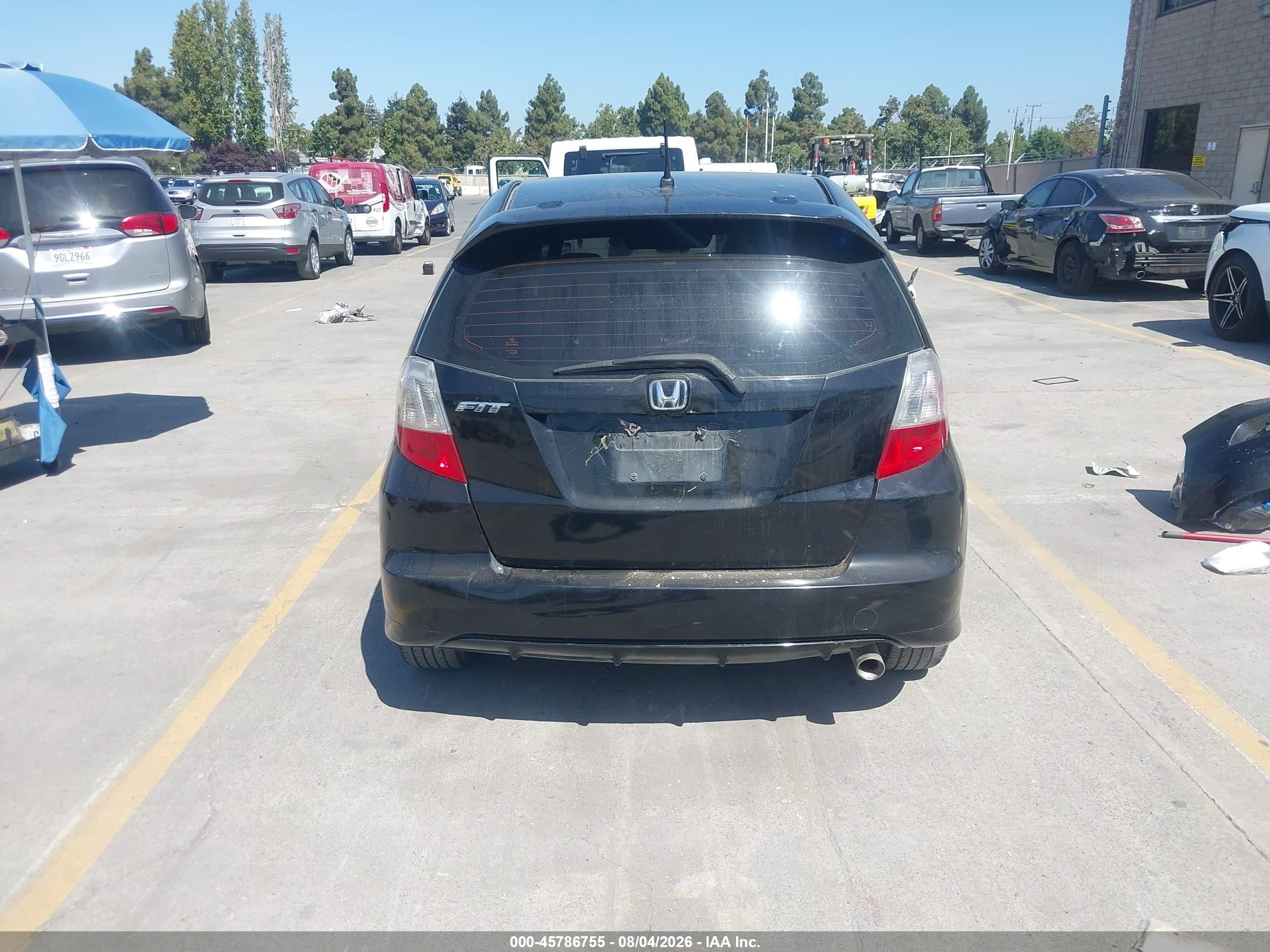 2011 Honda Fit Sport Black vin: JHMGE8H58BC003534