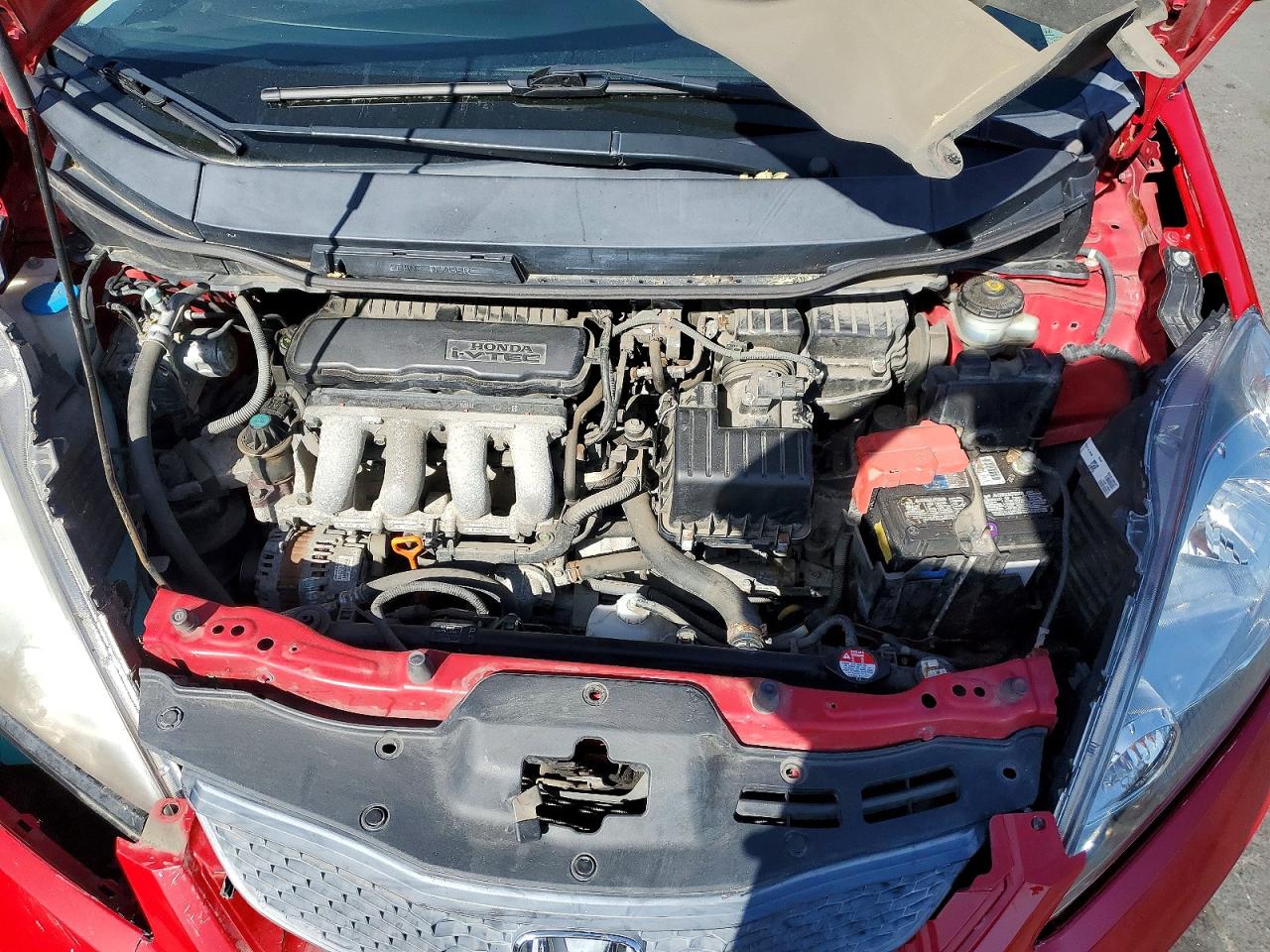 2011 Honda Fit Sport Red vin: JHMGE8H58BC011827