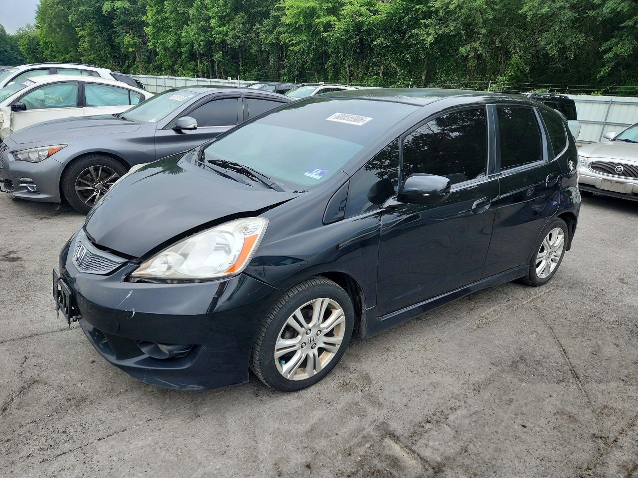 2011 Honda Fit Sport Black vin: JHMGE8H58BC014291
