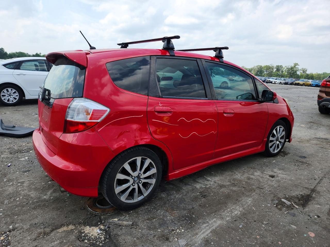 2012 Honda Fit Sport Red vin: JHMGE8H58CC002062