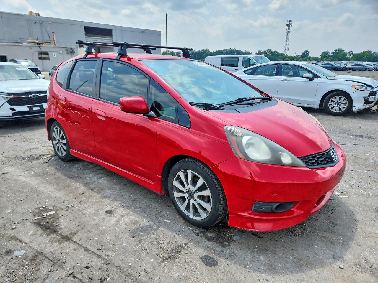 2012 Honda Fit Sport Red vin: JHMGE8H58CC002062
