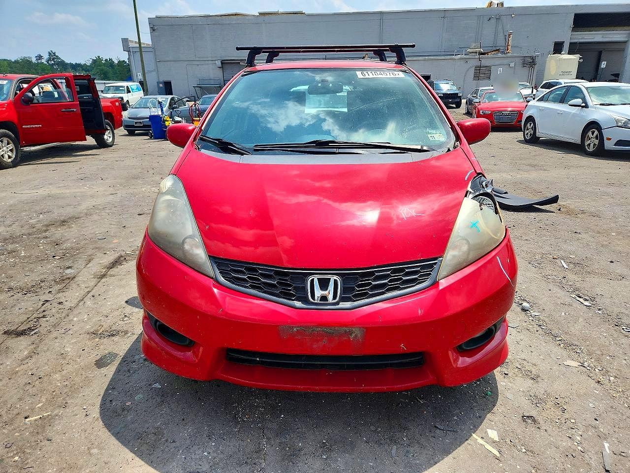 2012 Honda Fit Sport Red vin: JHMGE8H58CC002062