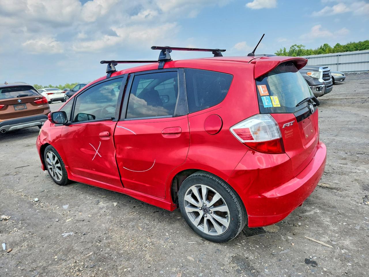 2012 Honda Fit Sport Red vin: JHMGE8H58CC002062