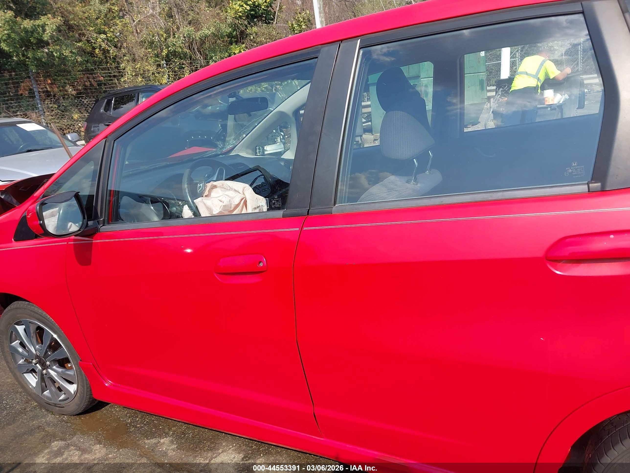 2012 Honda Fit Sport Red vin: JHMGE8H58CC014082