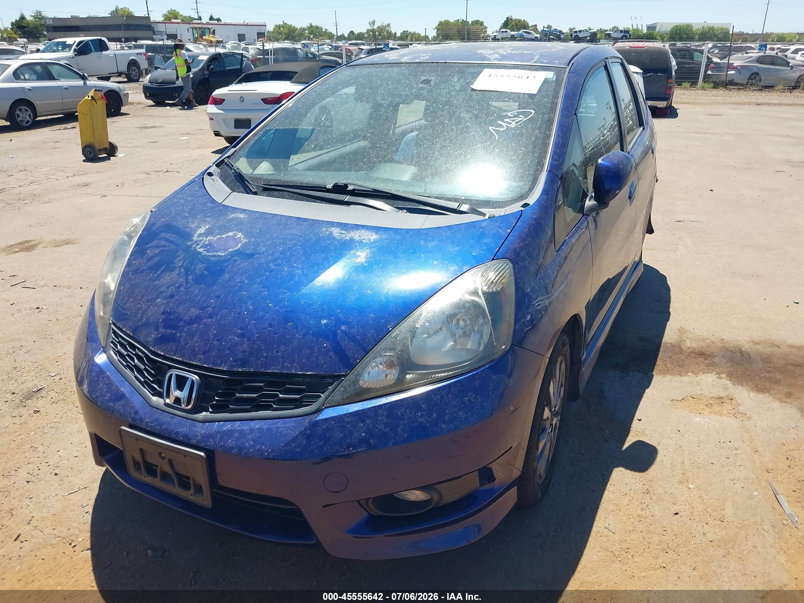 2012 Honda Fit Sport Blue vin: JHMGE8H58CC015636