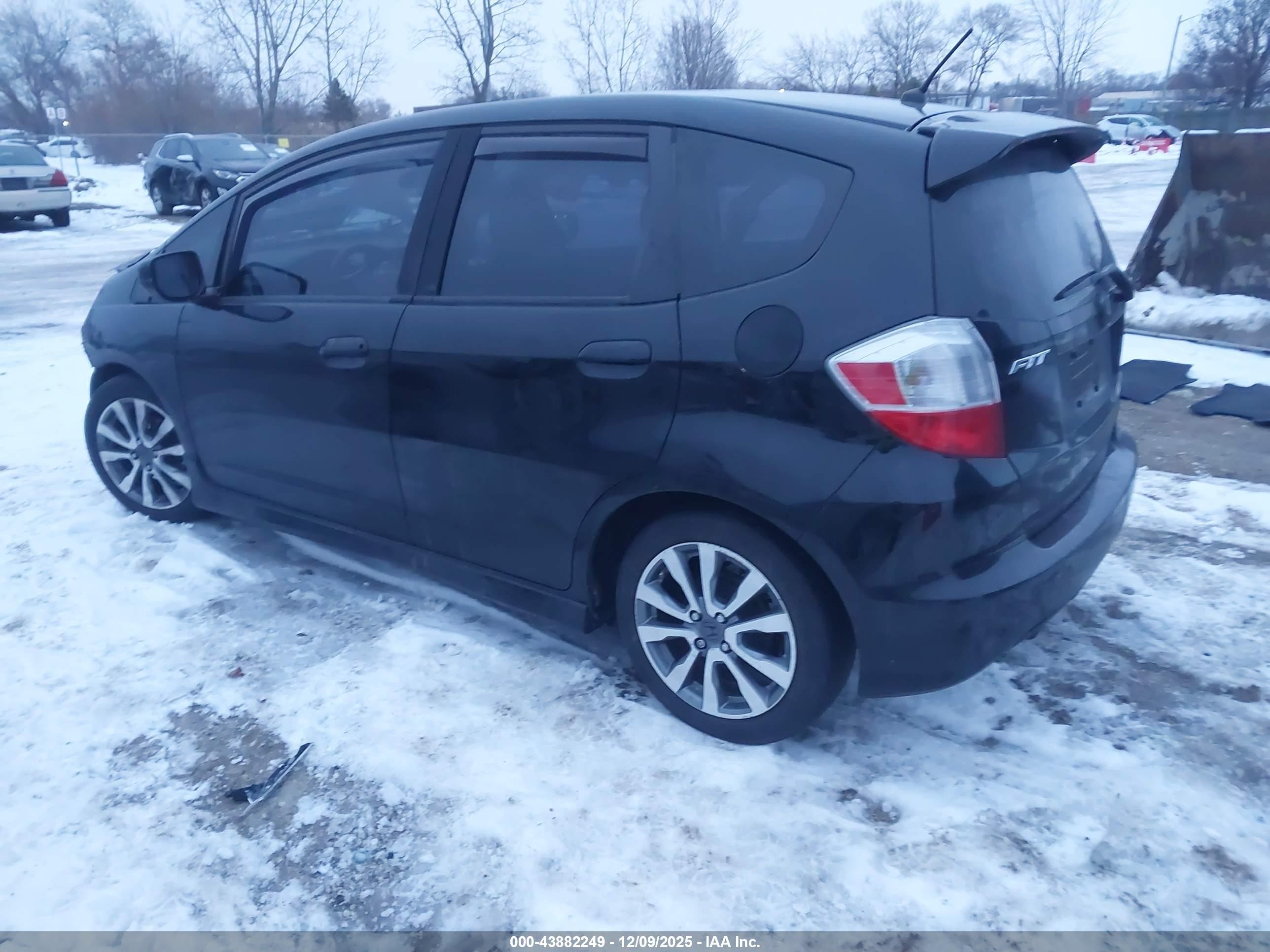 2012 Honda Fit Sport Black vin: JHMGE8H58CC019296