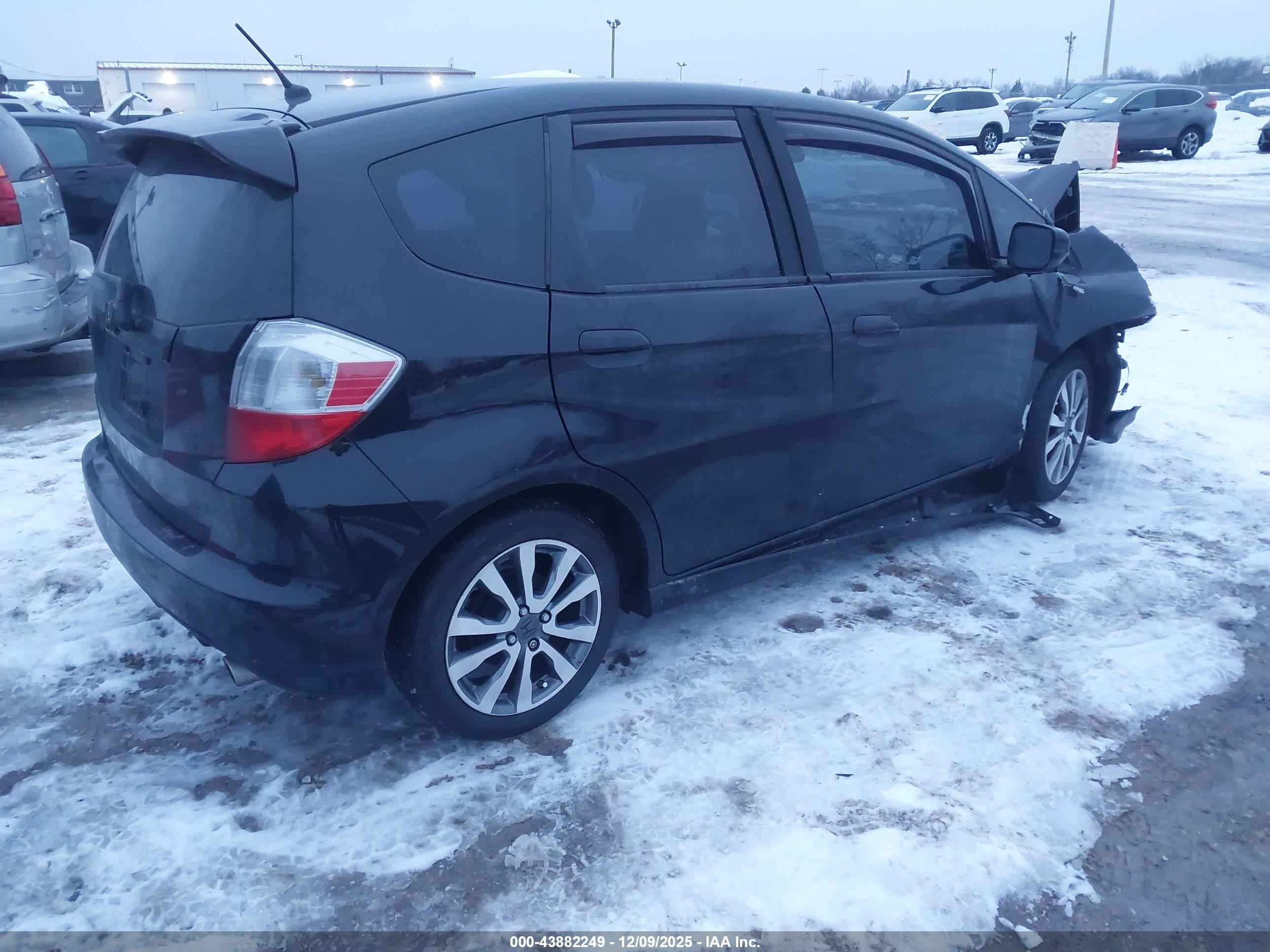 2012 Honda Fit Sport Black vin: JHMGE8H58CC019296