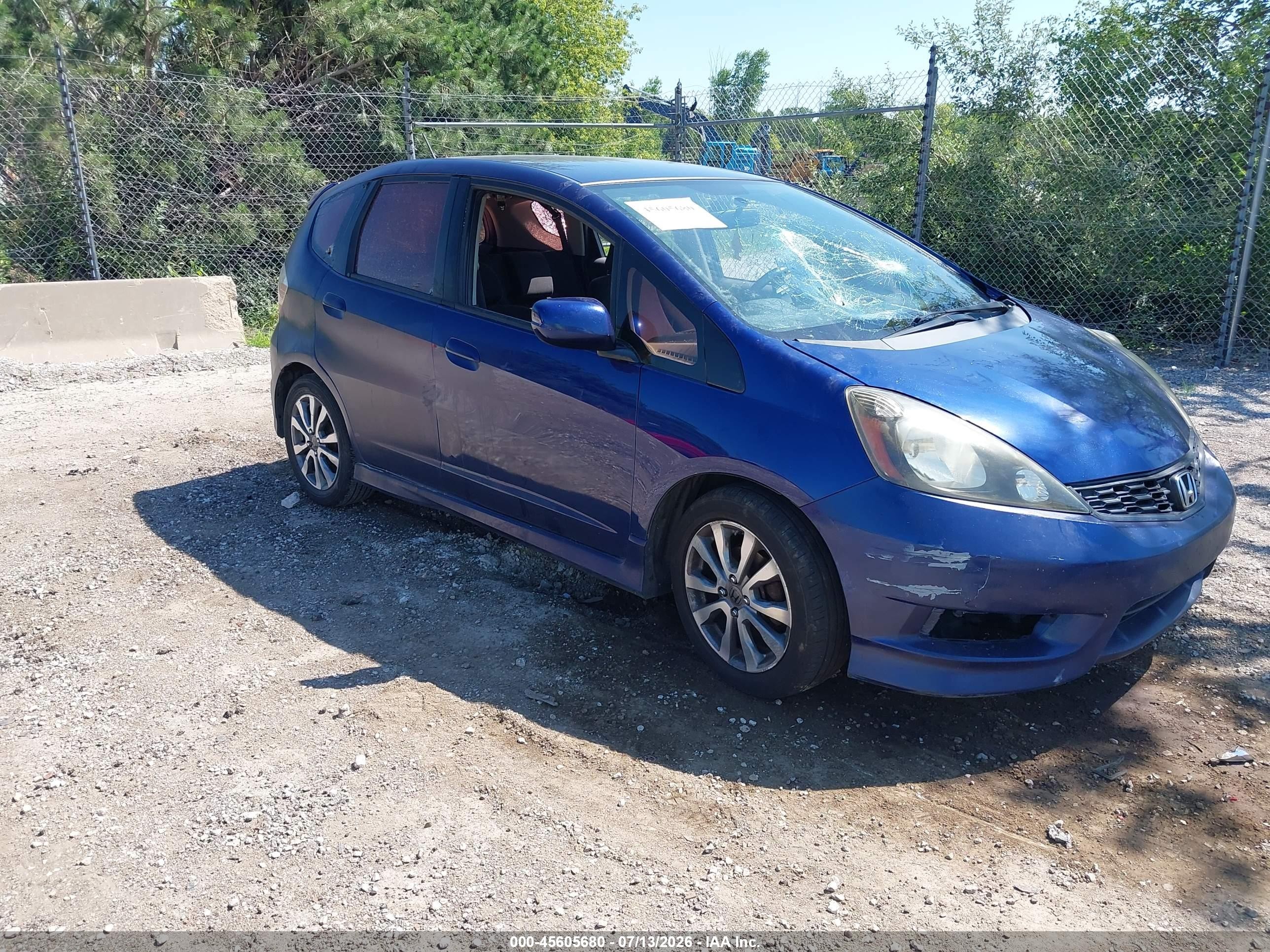 2012 Honda Fit Sport Blue vin: JHMGE8H58CC020285