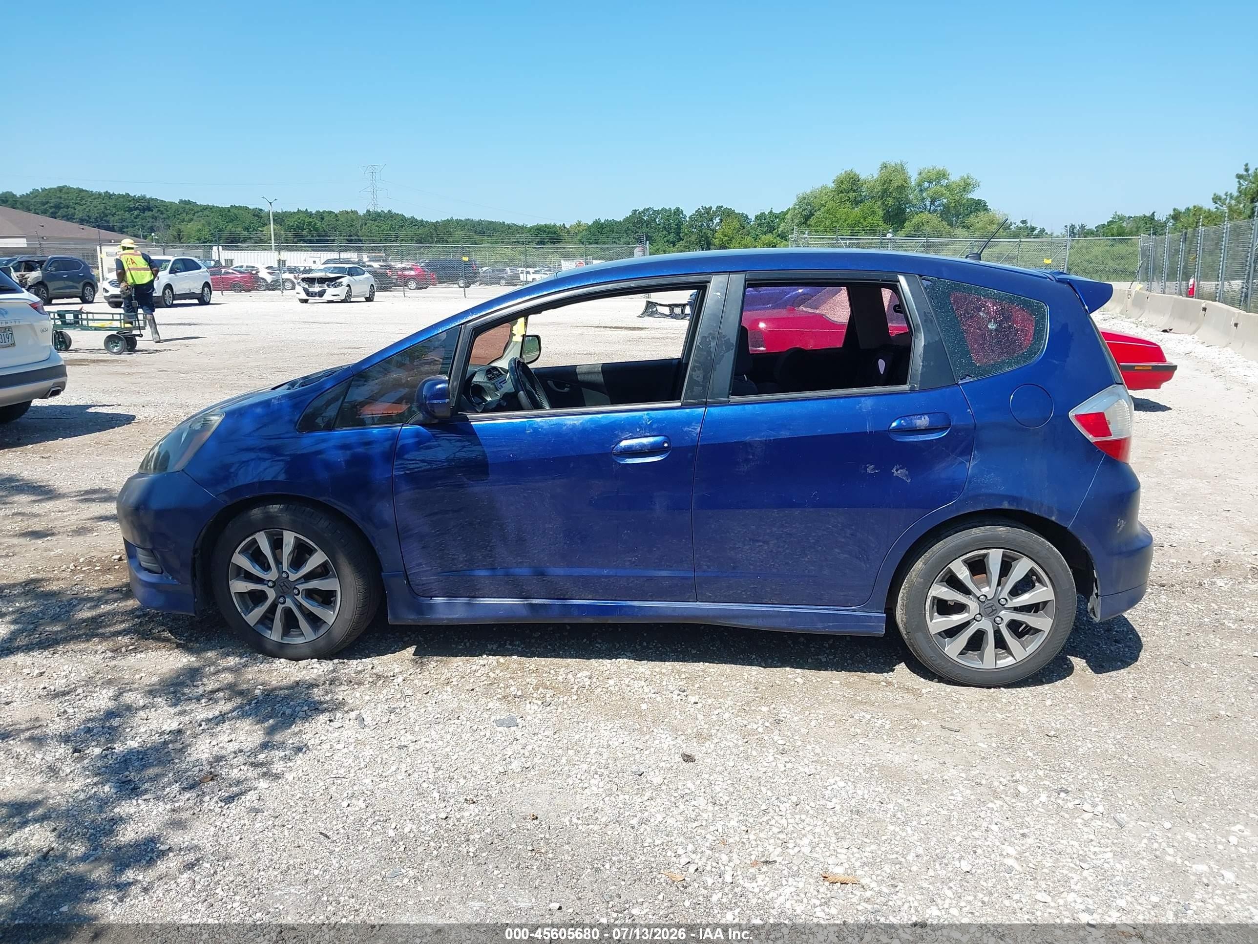 2012 Honda Fit Sport Blue vin: JHMGE8H58CC020285