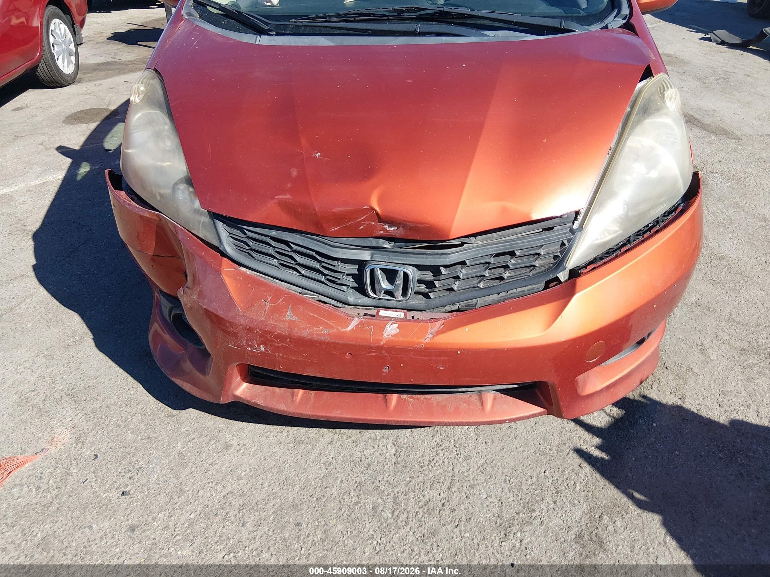 2012 Honda Fit Sport Orange vin: JHMGE8H58CC027947