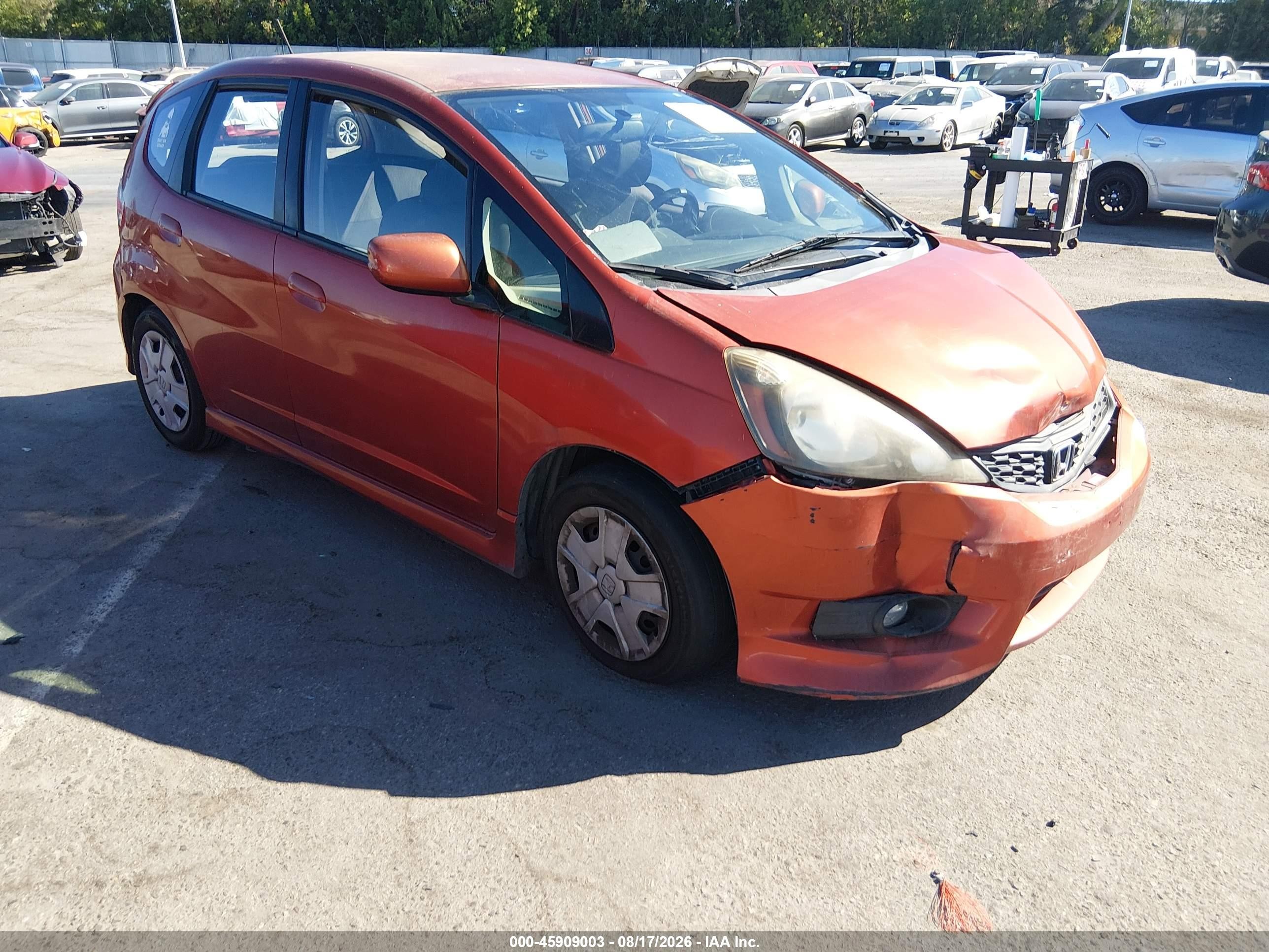 2012 Honda Fit Sport Orange vin: JHMGE8H58CC027947