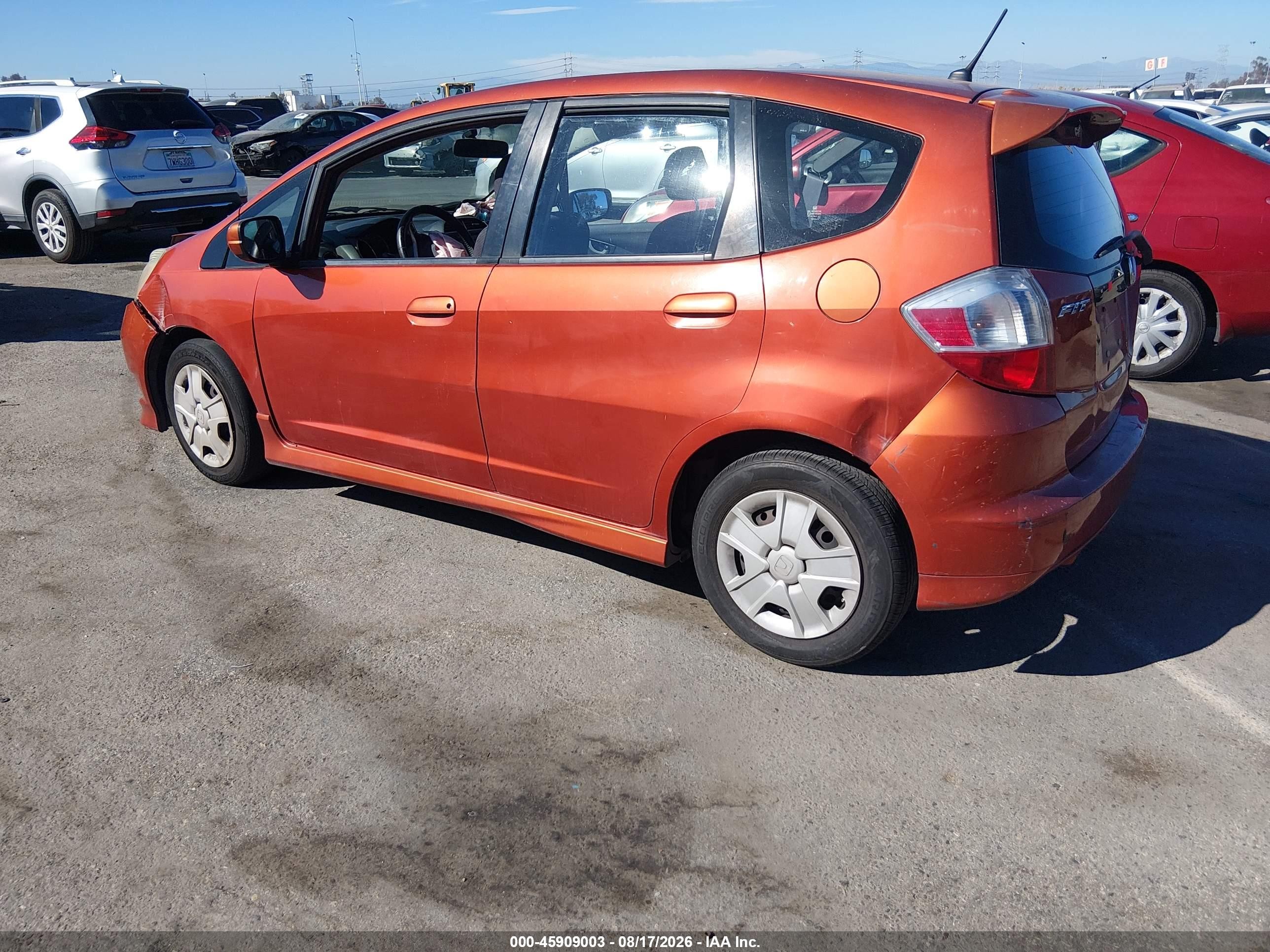 2012 Honda Fit Sport Orange vin: JHMGE8H58CC027947