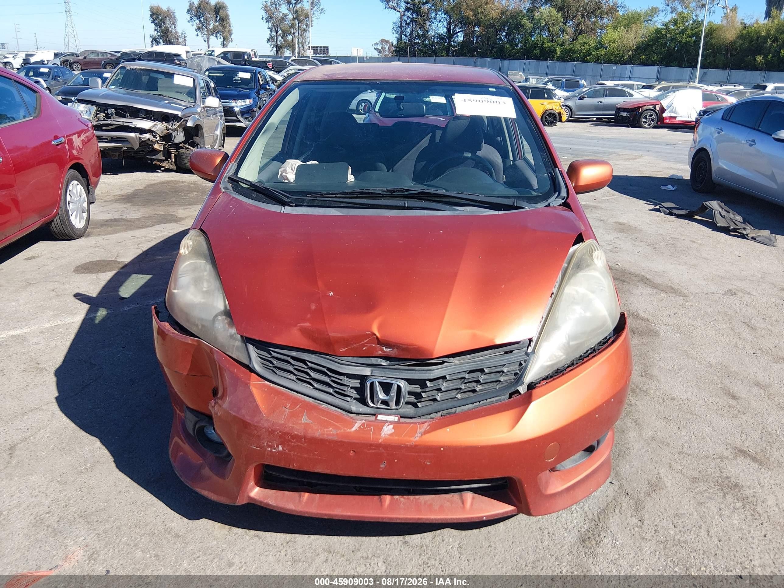 2012 Honda Fit Sport Orange vin: JHMGE8H58CC027947