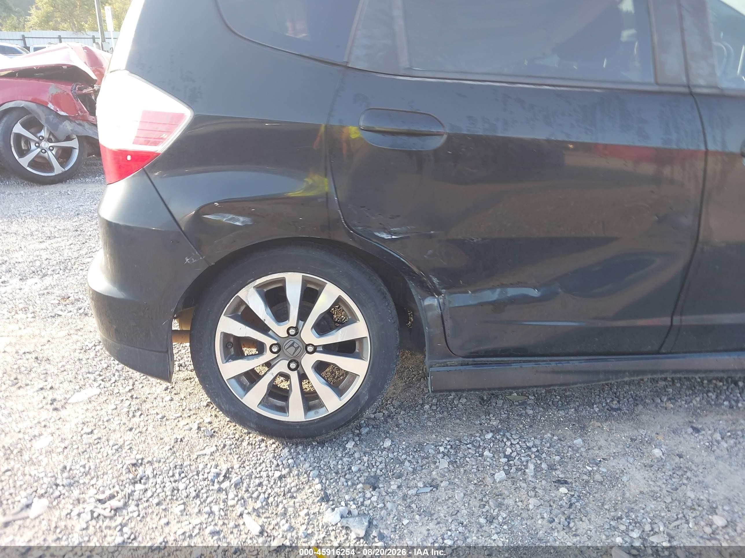 2012 Honda Fit Sport Black vin: JHMGE8H58CC033182