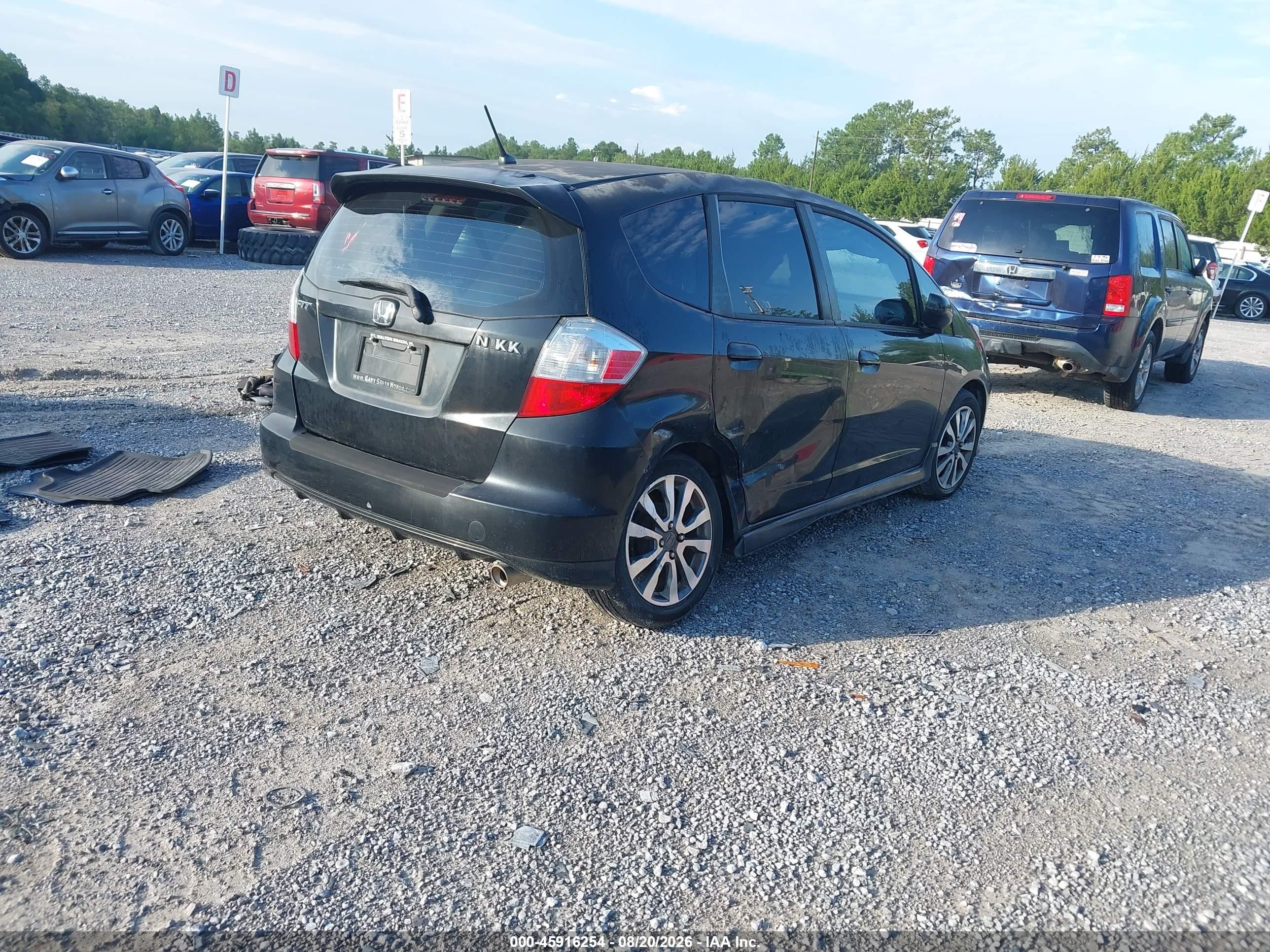 2012 Honda Fit Sport Black vin: JHMGE8H58CC033182