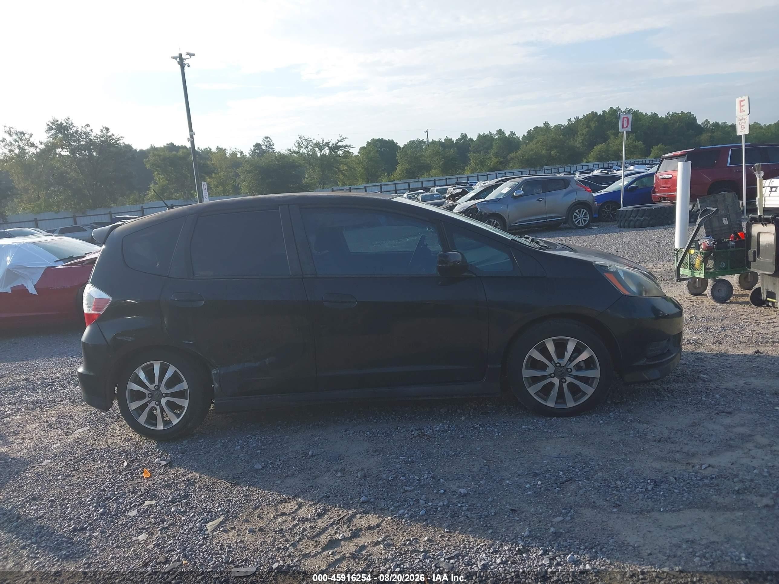 2012 Honda Fit Sport Black vin: JHMGE8H58CC033182