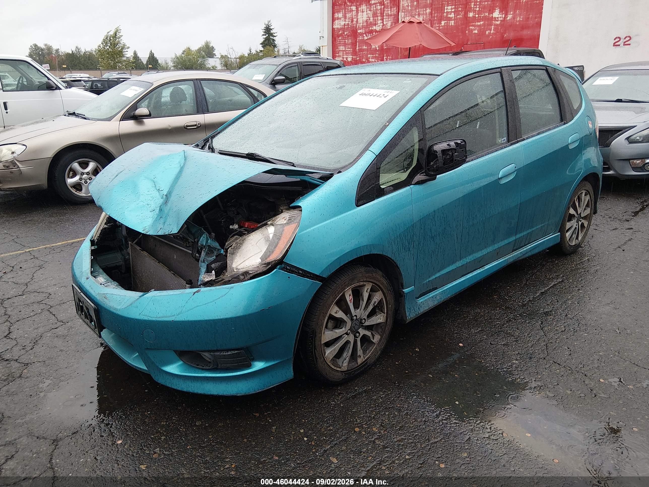 2013 Honda Fit Sport Teal vin: JHMGE8H58DC006985