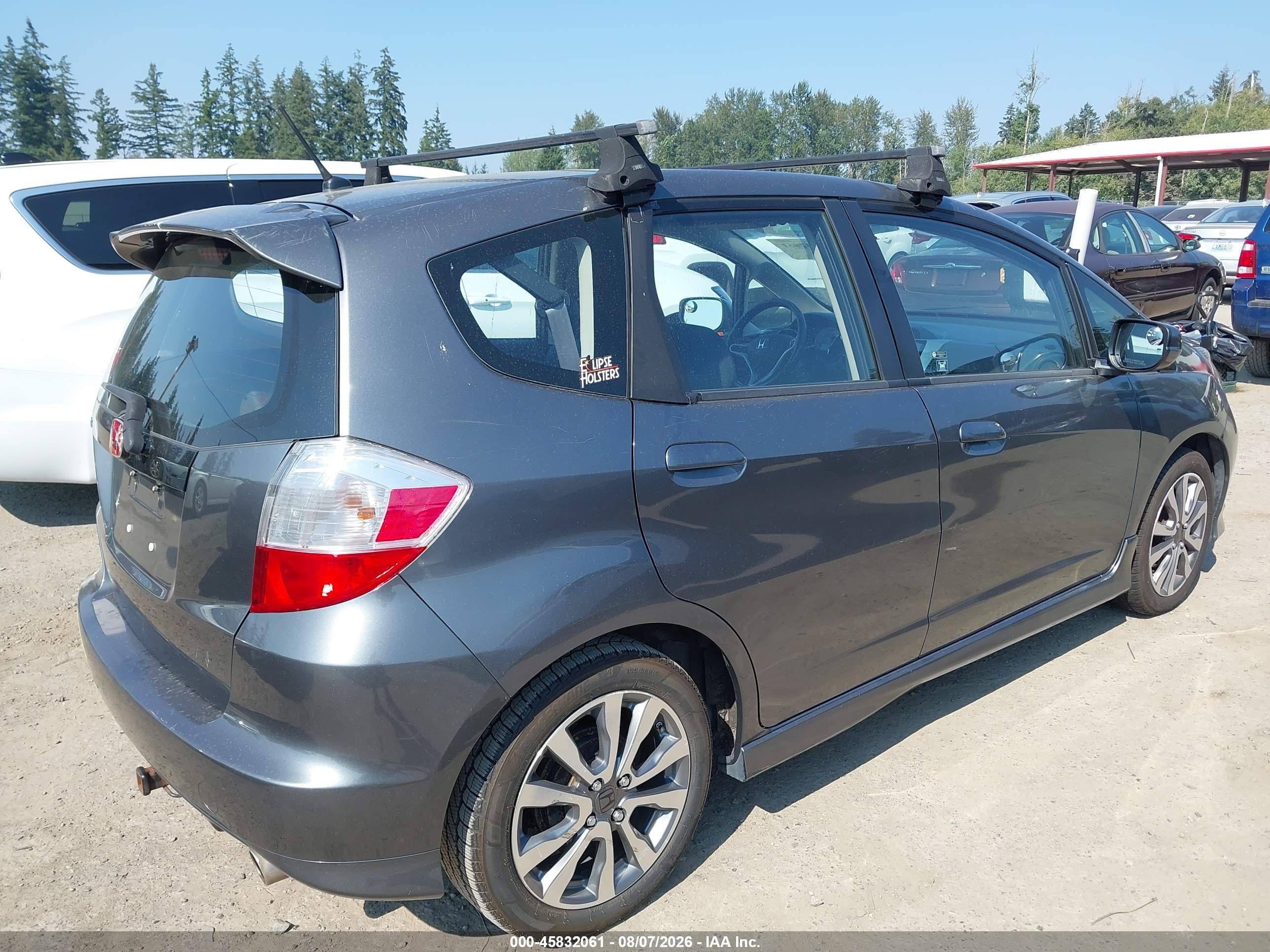 2013 Honda Fit Sport Серый vin: JHMGE8H58DC010017