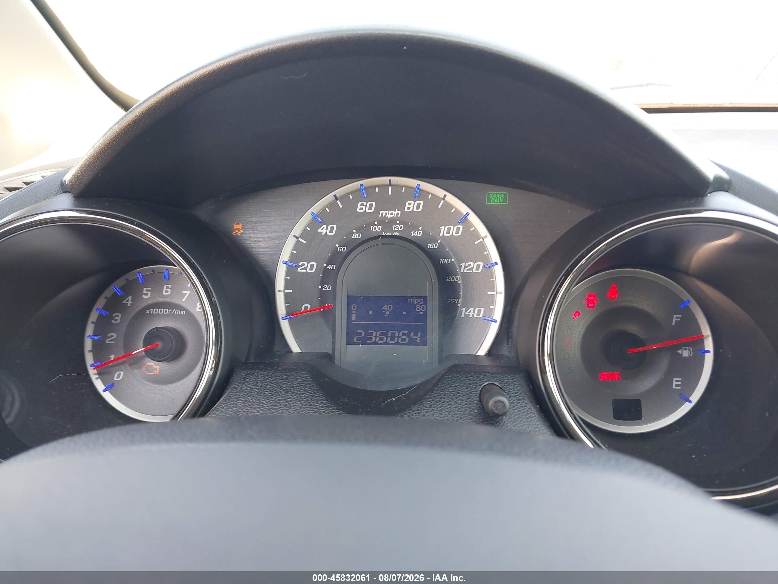 2013 Honda Fit Sport Серый vin: JHMGE8H58DC010017