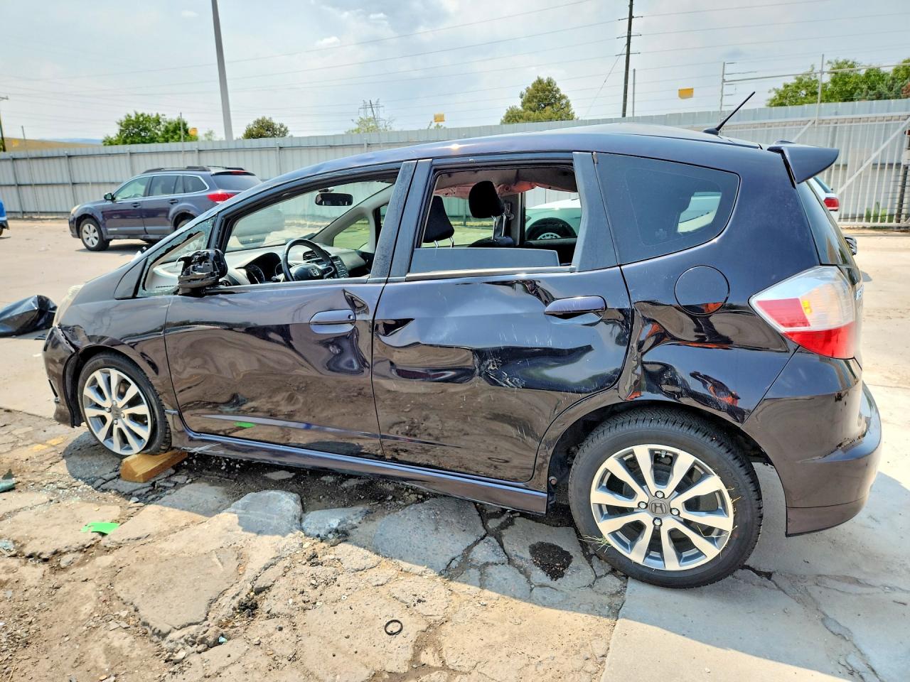 2013 Honda Fit Sport Purple vin: JHMGE8H58DC016514