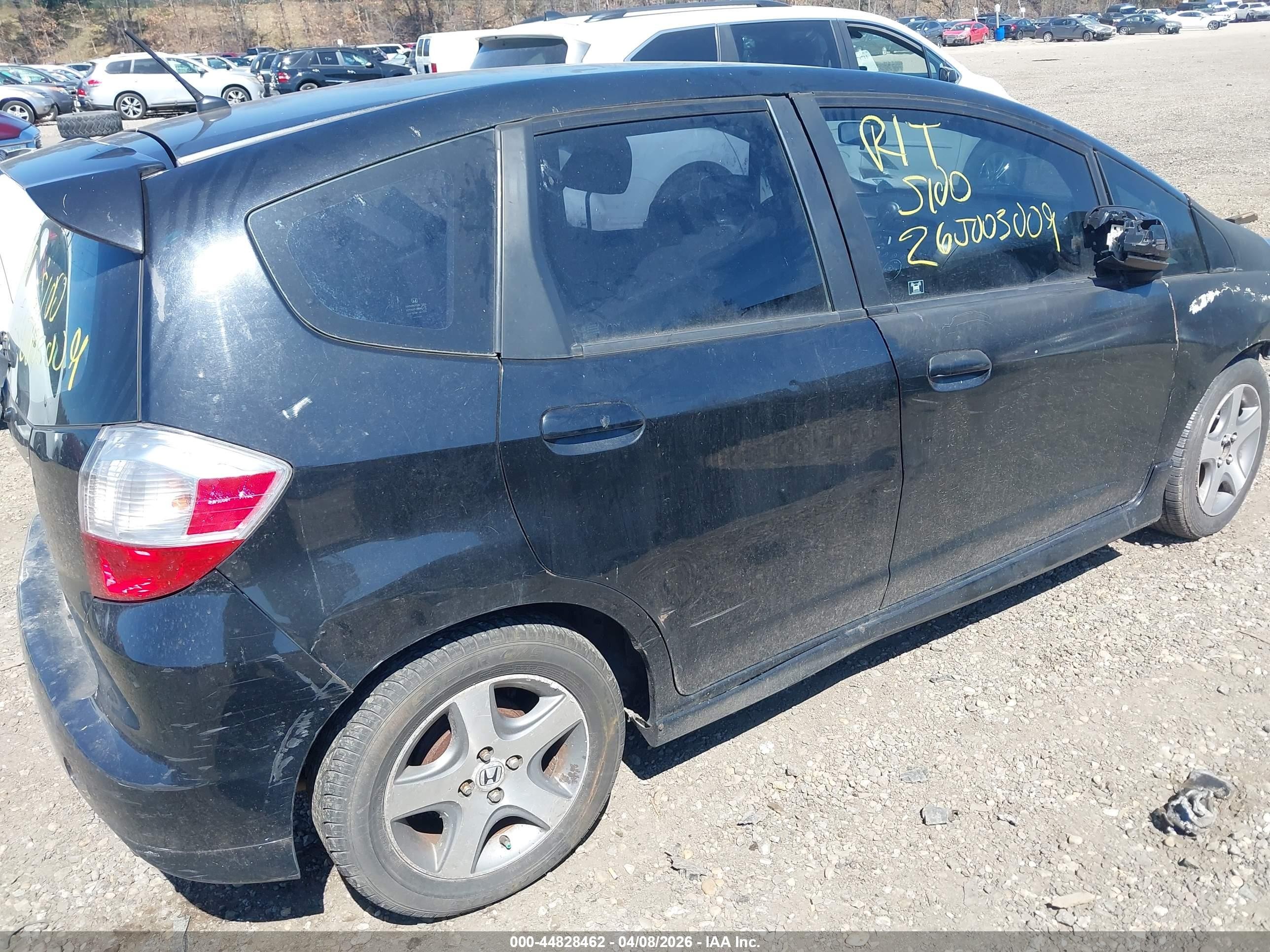 2013 Honda Fit Sport Black vin: JHMGE8H58DC018540