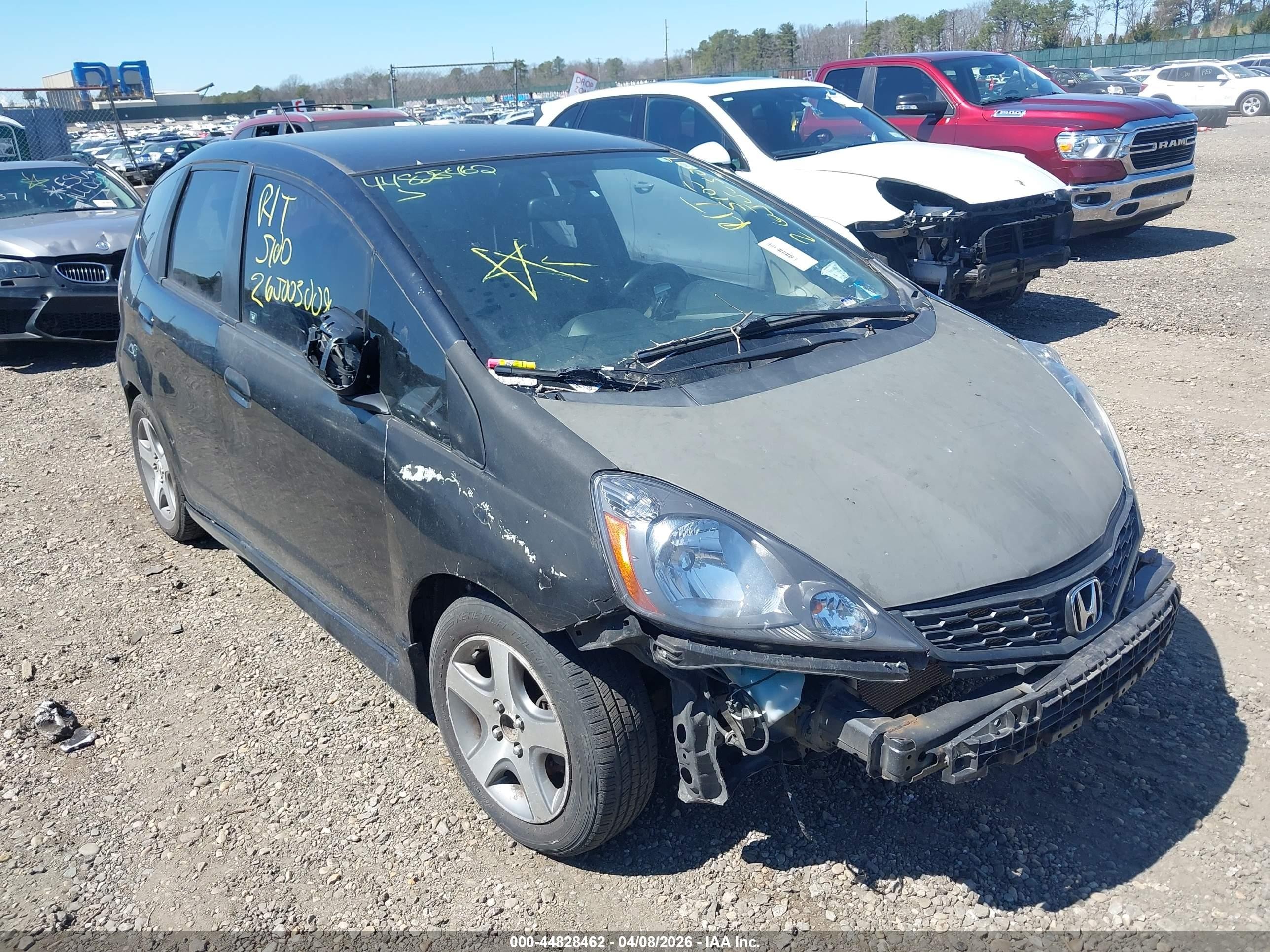2013 Honda Fit Sport Black vin: JHMGE8H58DC018540