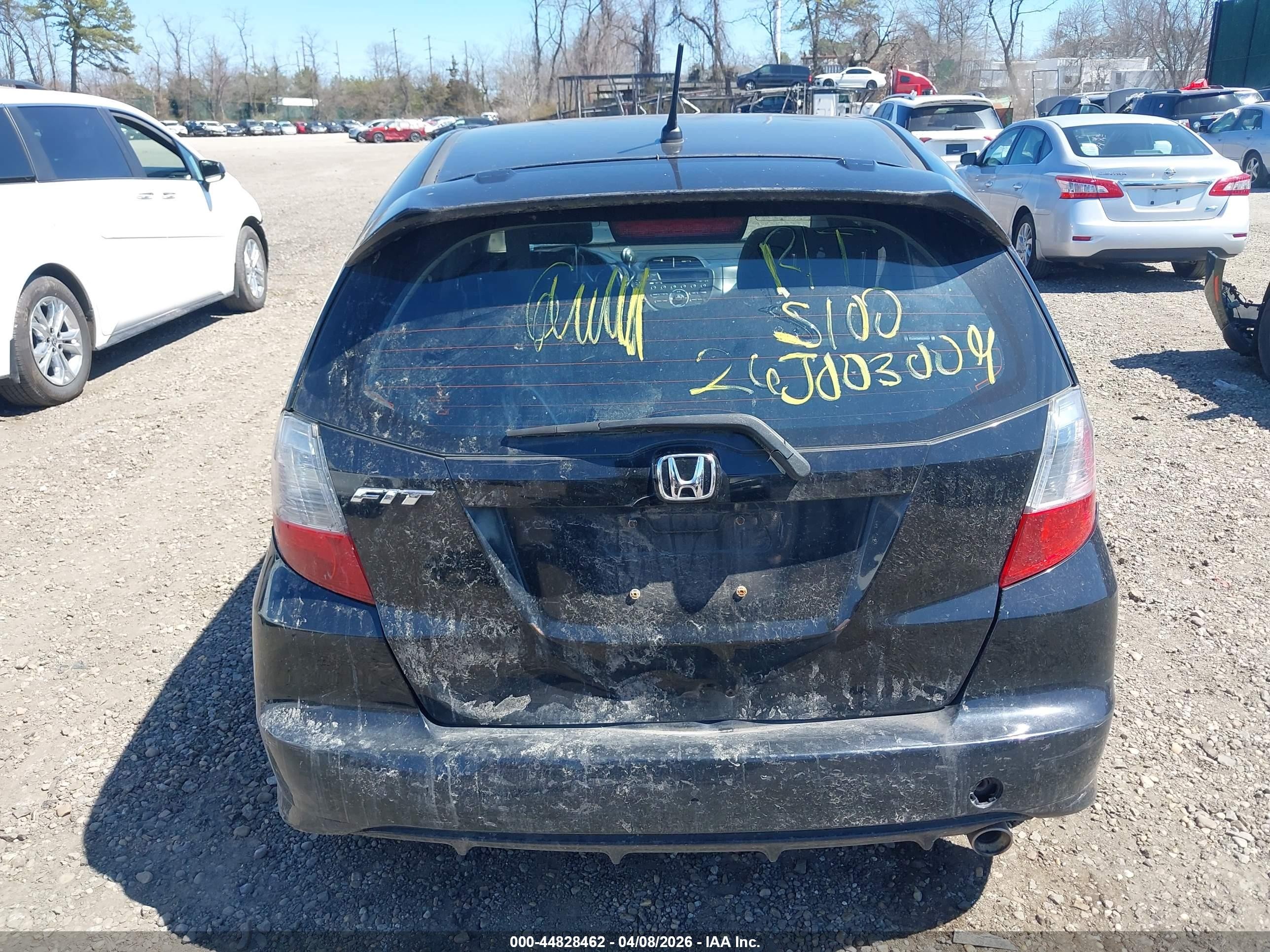 2013 Honda Fit Sport Black vin: JHMGE8H58DC018540