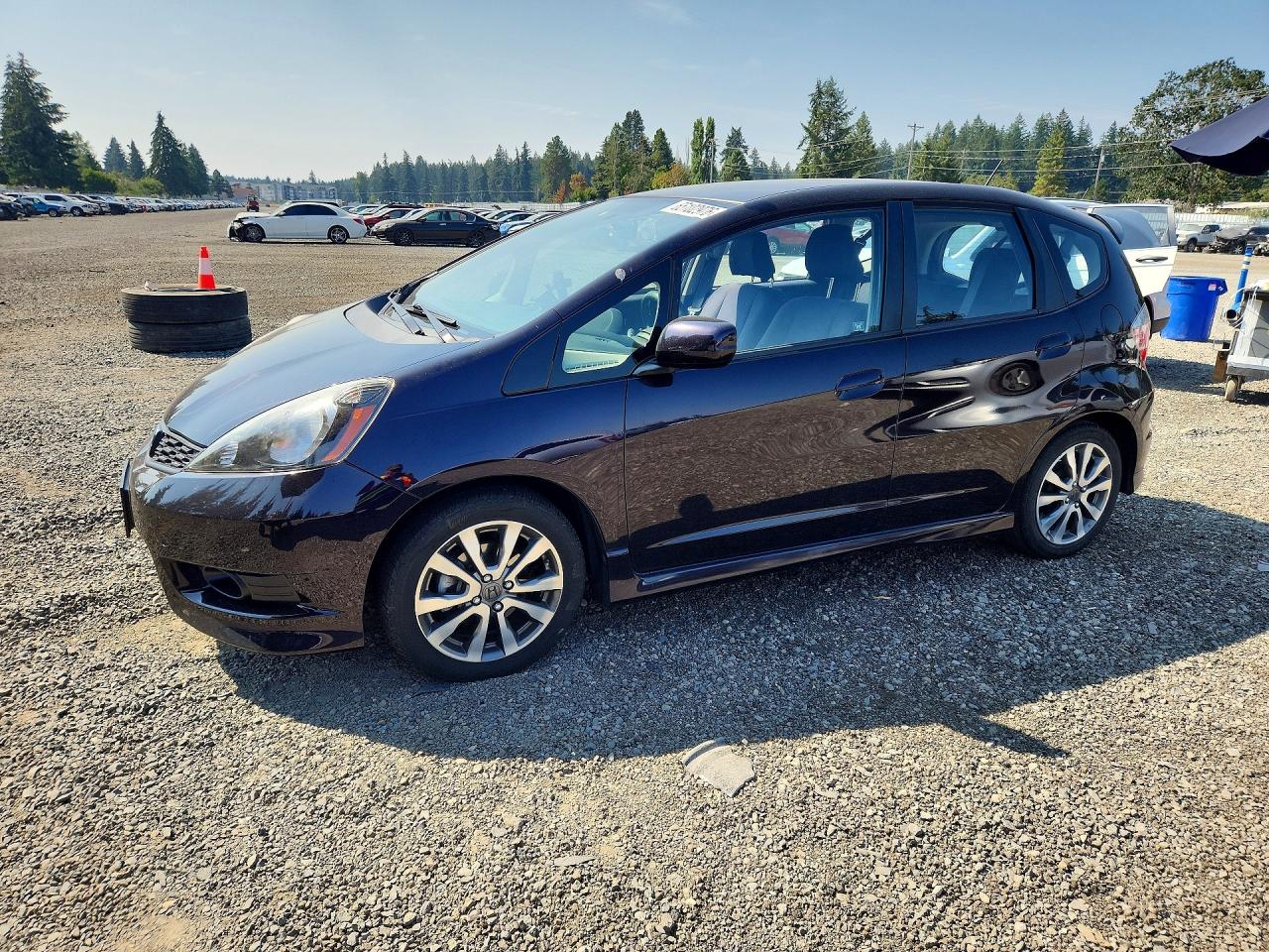 2013 Honda Fit Sport Фиолетовый vin: JHMGE8H58DC049495