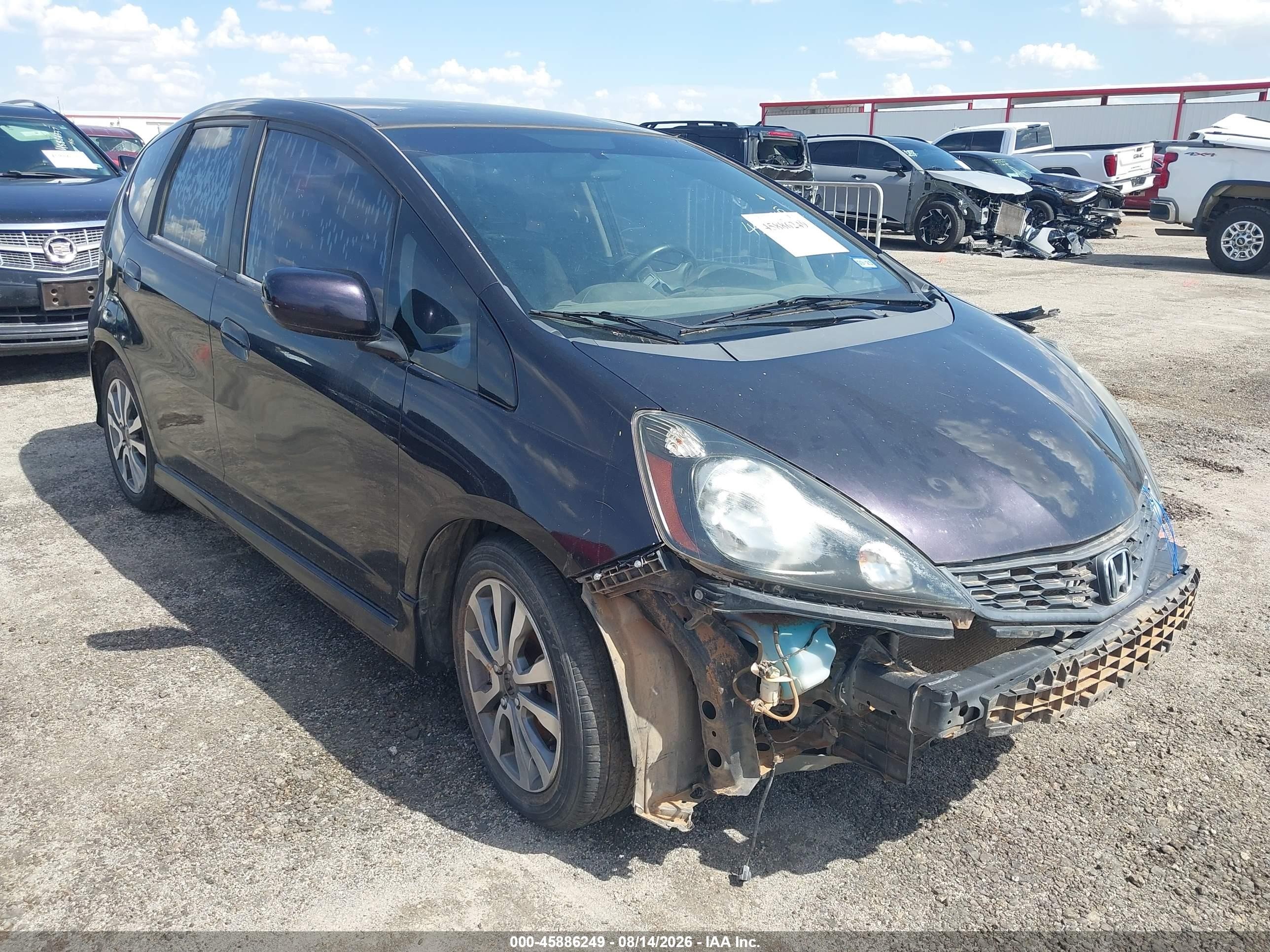 2013 Honda Fit Sport Purple vin: JHMGE8H58DC062957