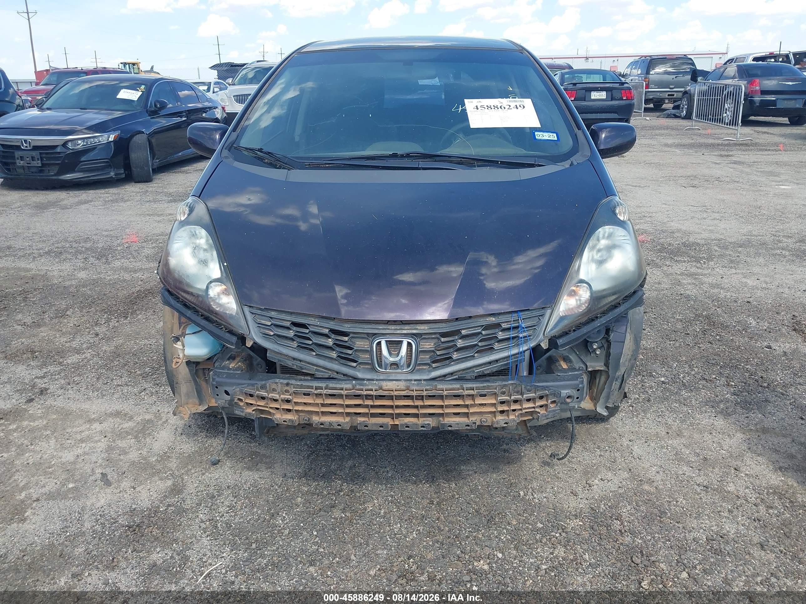 2013 Honda Fit Sport Purple vin: JHMGE8H58DC062957