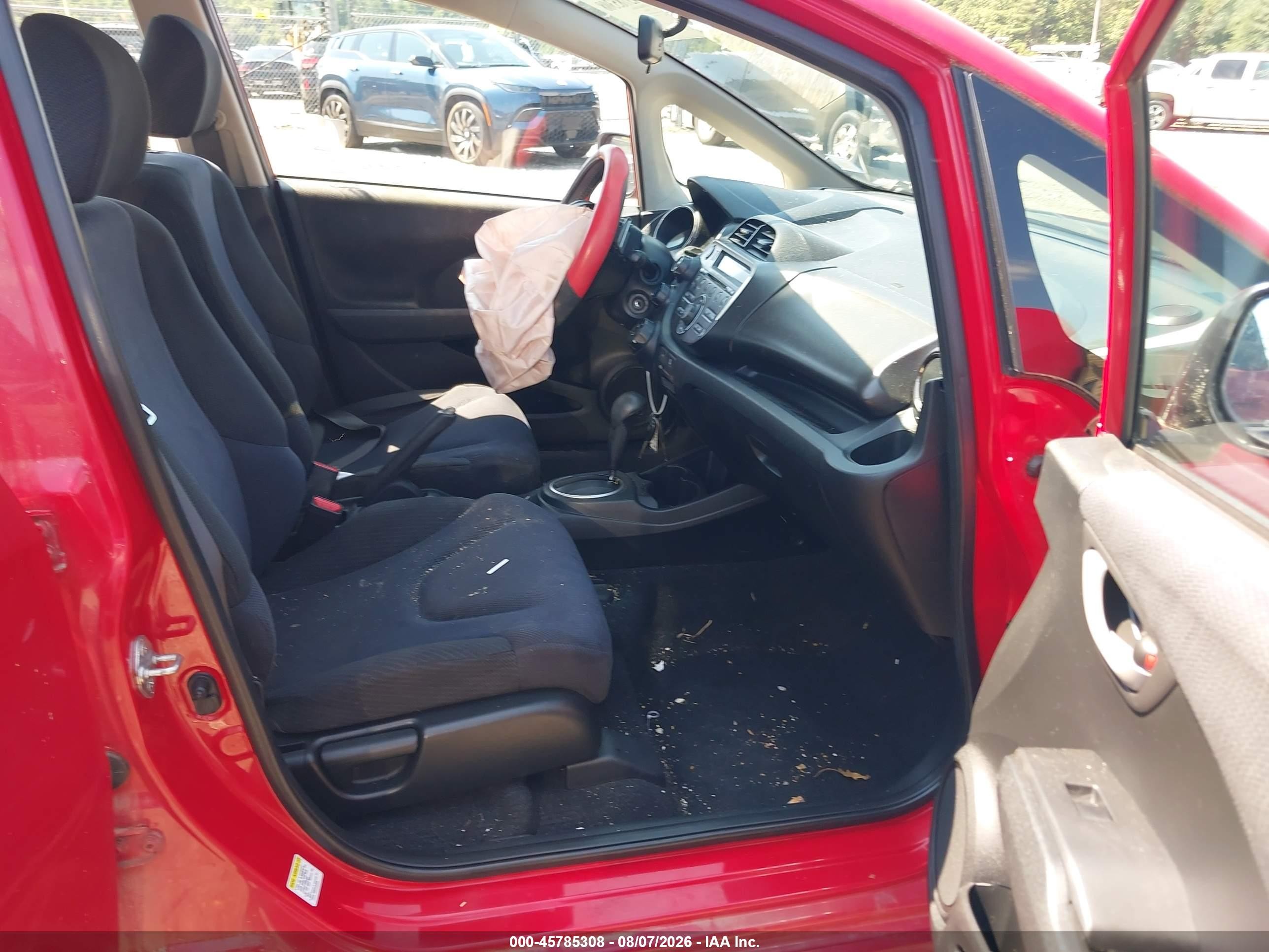 2013 Honda Fit Sport Red vin: JHMGE8H58DC073098