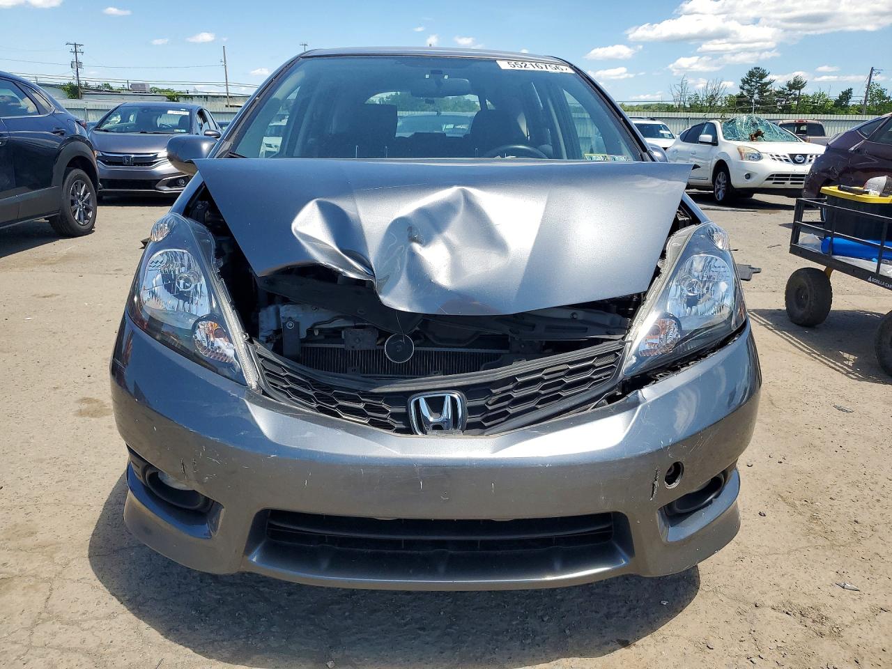 2013 Honda Fit Sport Gray vin: JHMGE8H58DC077202