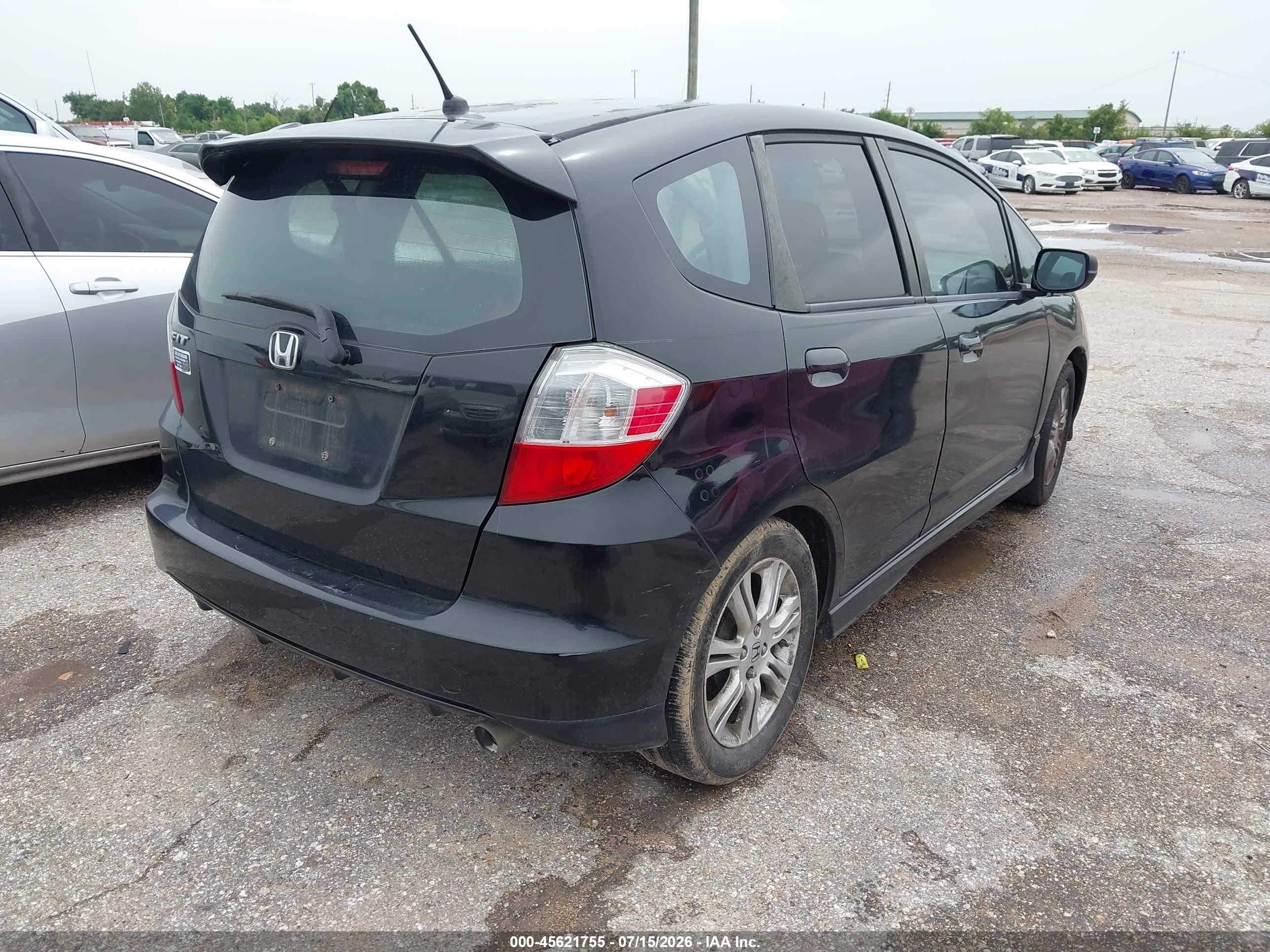 2011 Honda Fit Sport Black vin: JHMGE8H59BS010630