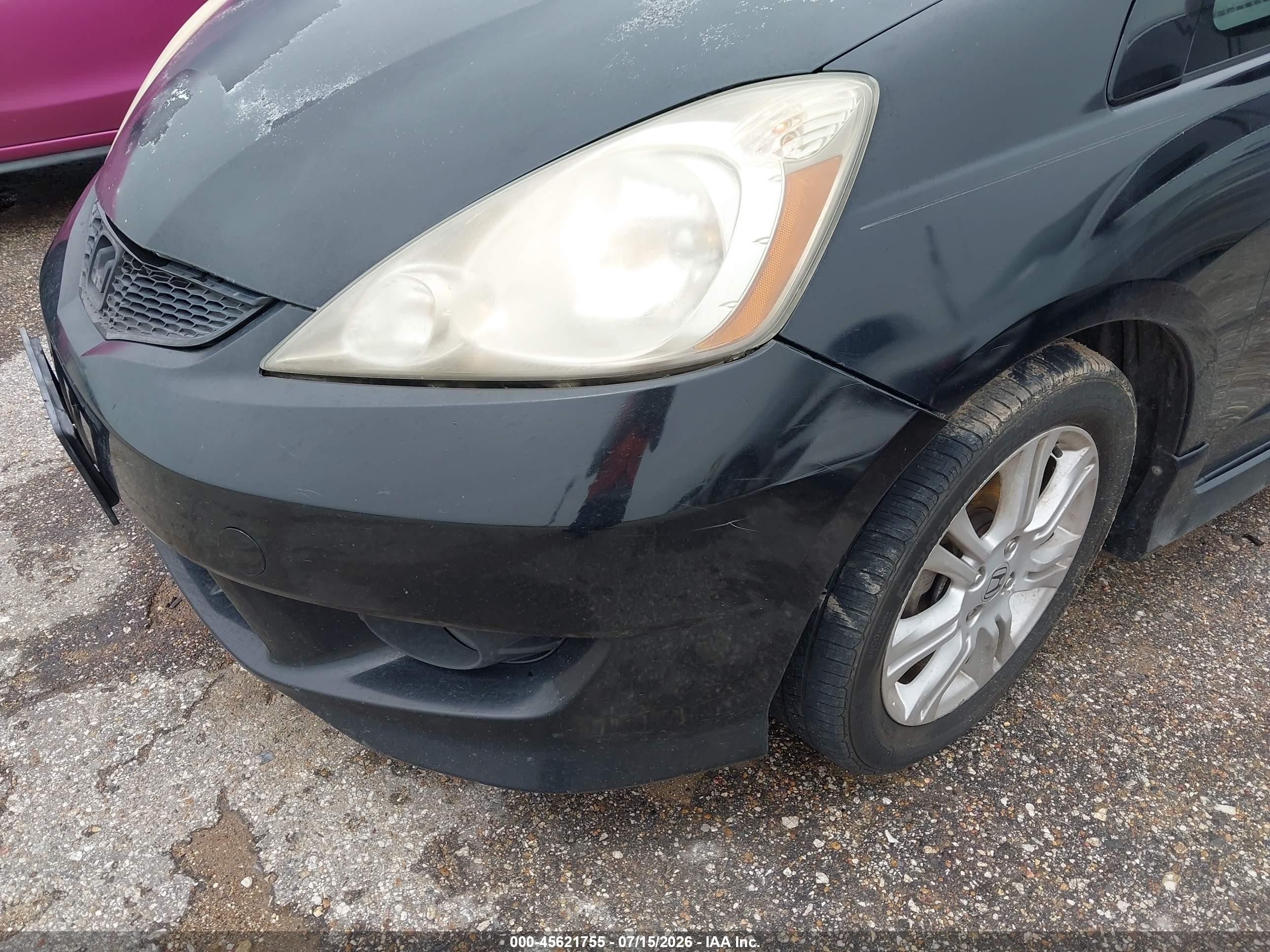 2011 Honda Fit Sport Black vin: JHMGE8H59BS010630