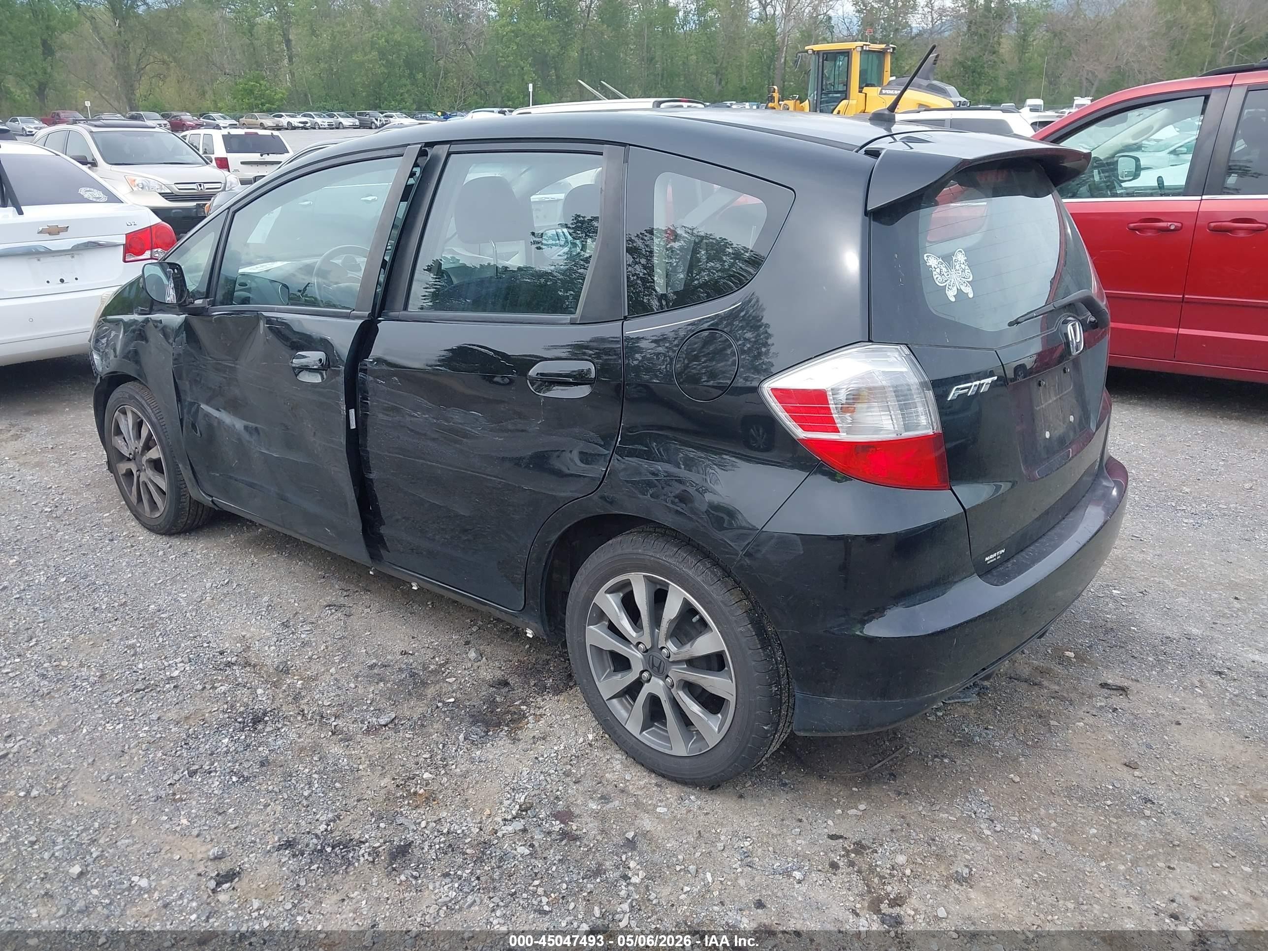 2012 Honda Fit Sport Black vin: JHMGE8H59CC011854