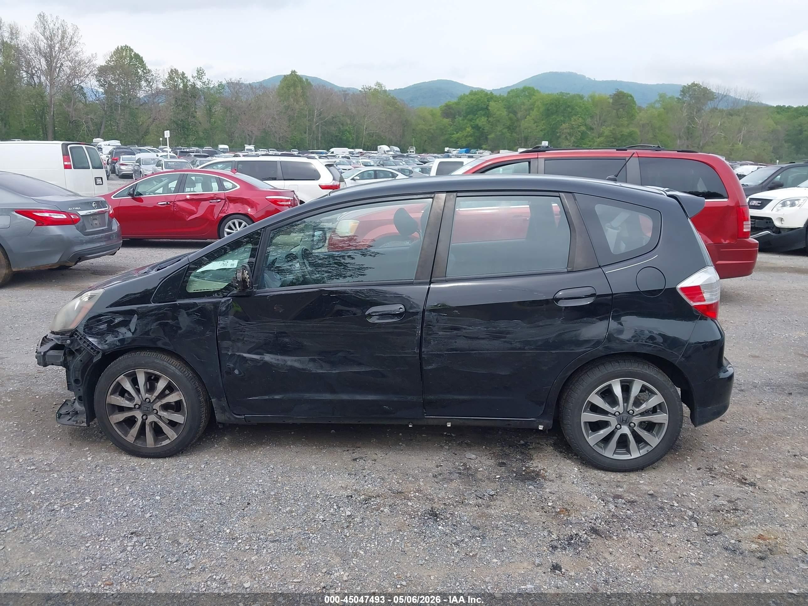 2012 Honda Fit Sport Black vin: JHMGE8H59CC011854