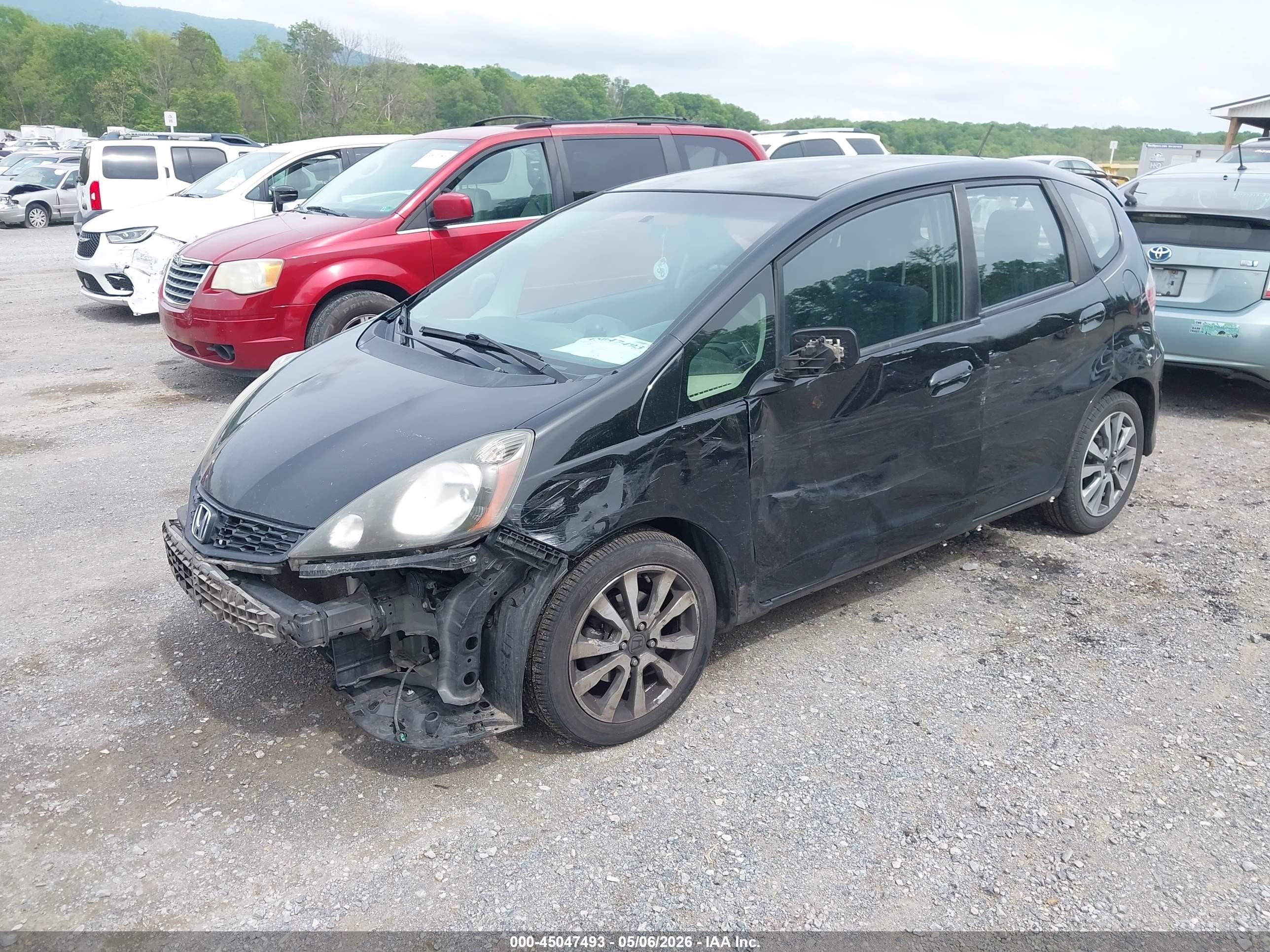2012 Honda Fit Sport Black vin: JHMGE8H59CC011854