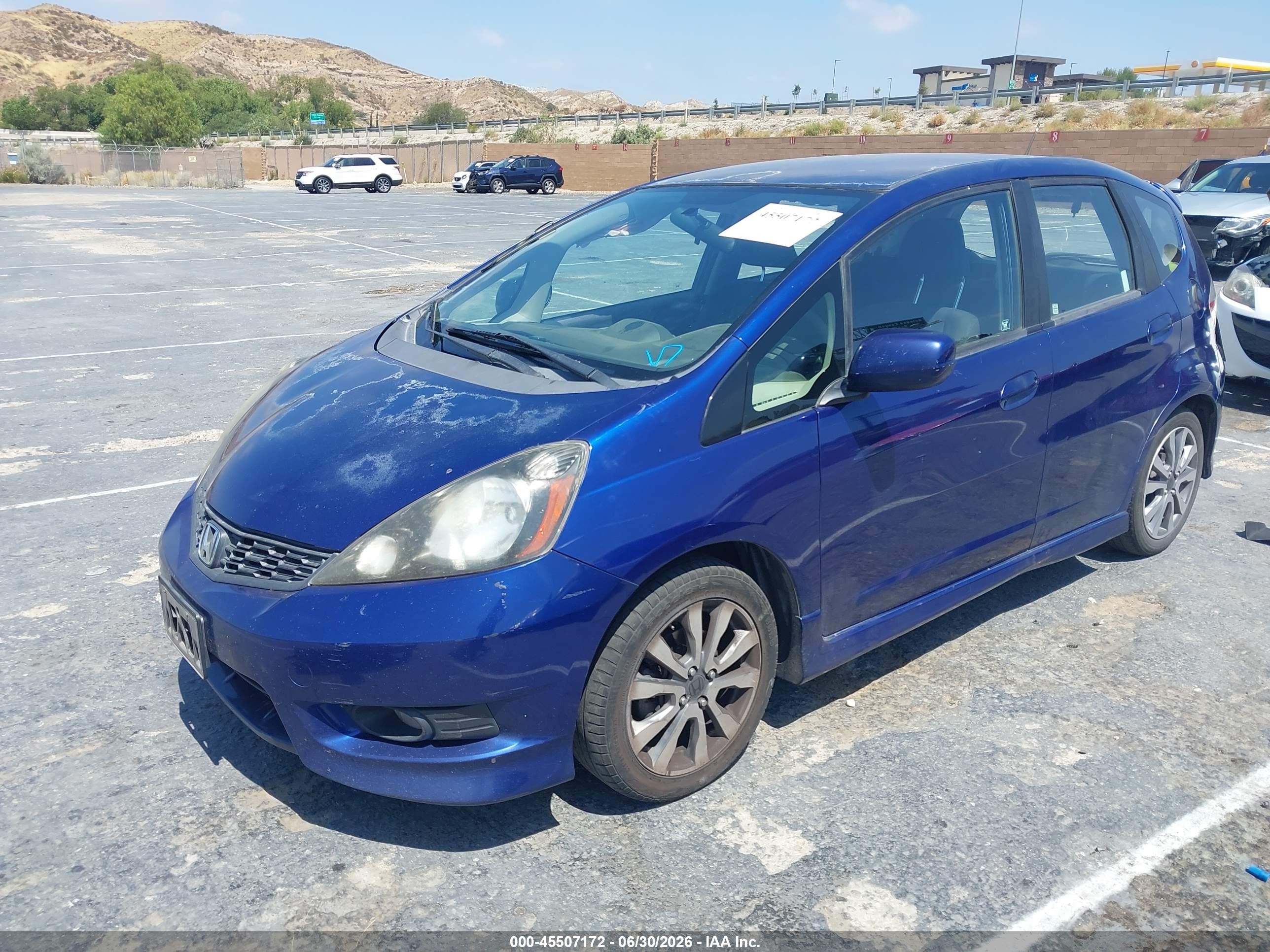 2012 Honda Fit Sport Blue vin: JHMGE8H59CC017315